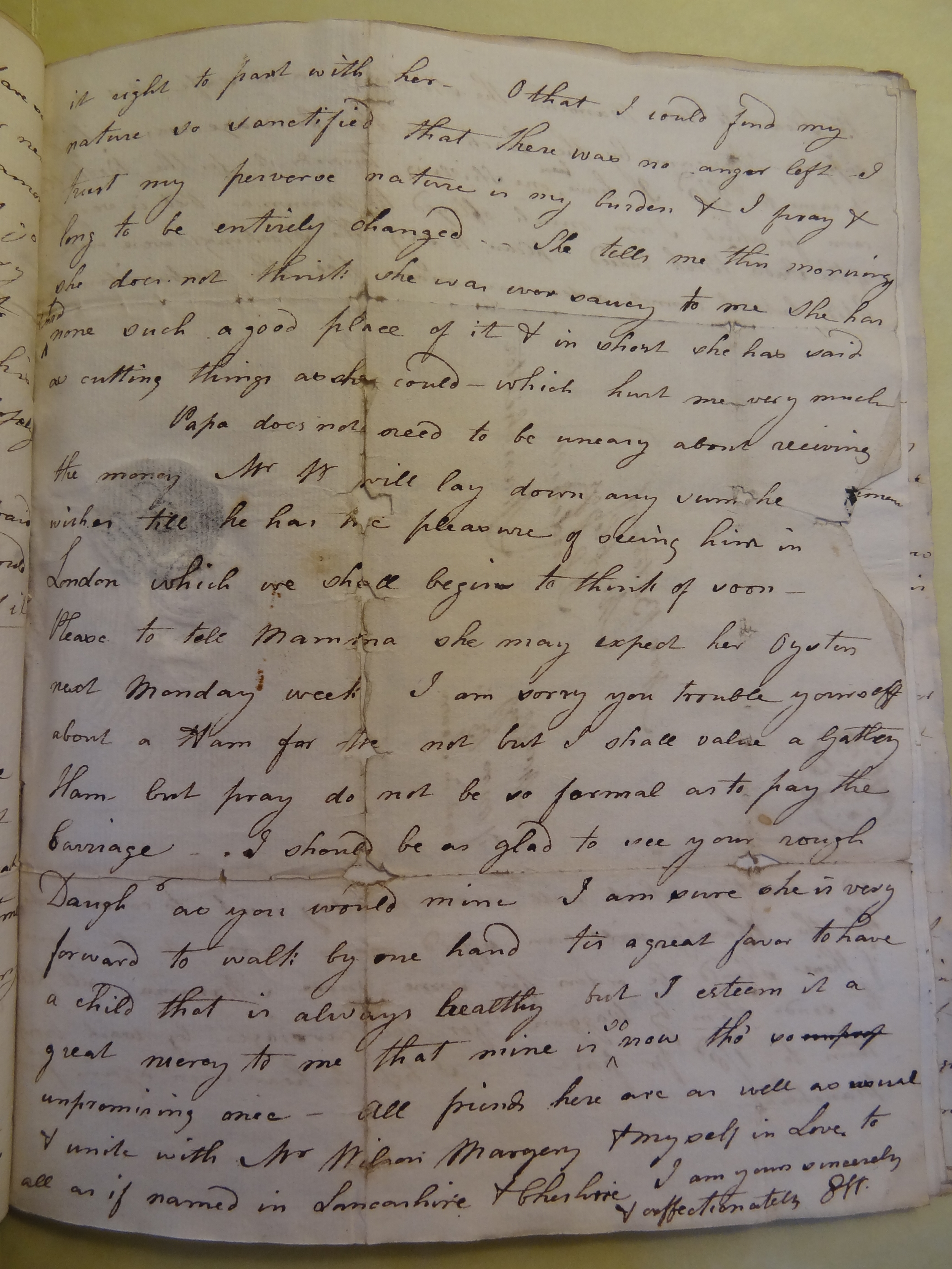 Image #3 of letter: Elizabeth Wilson to Rebekah Bateman, 12 December 1794