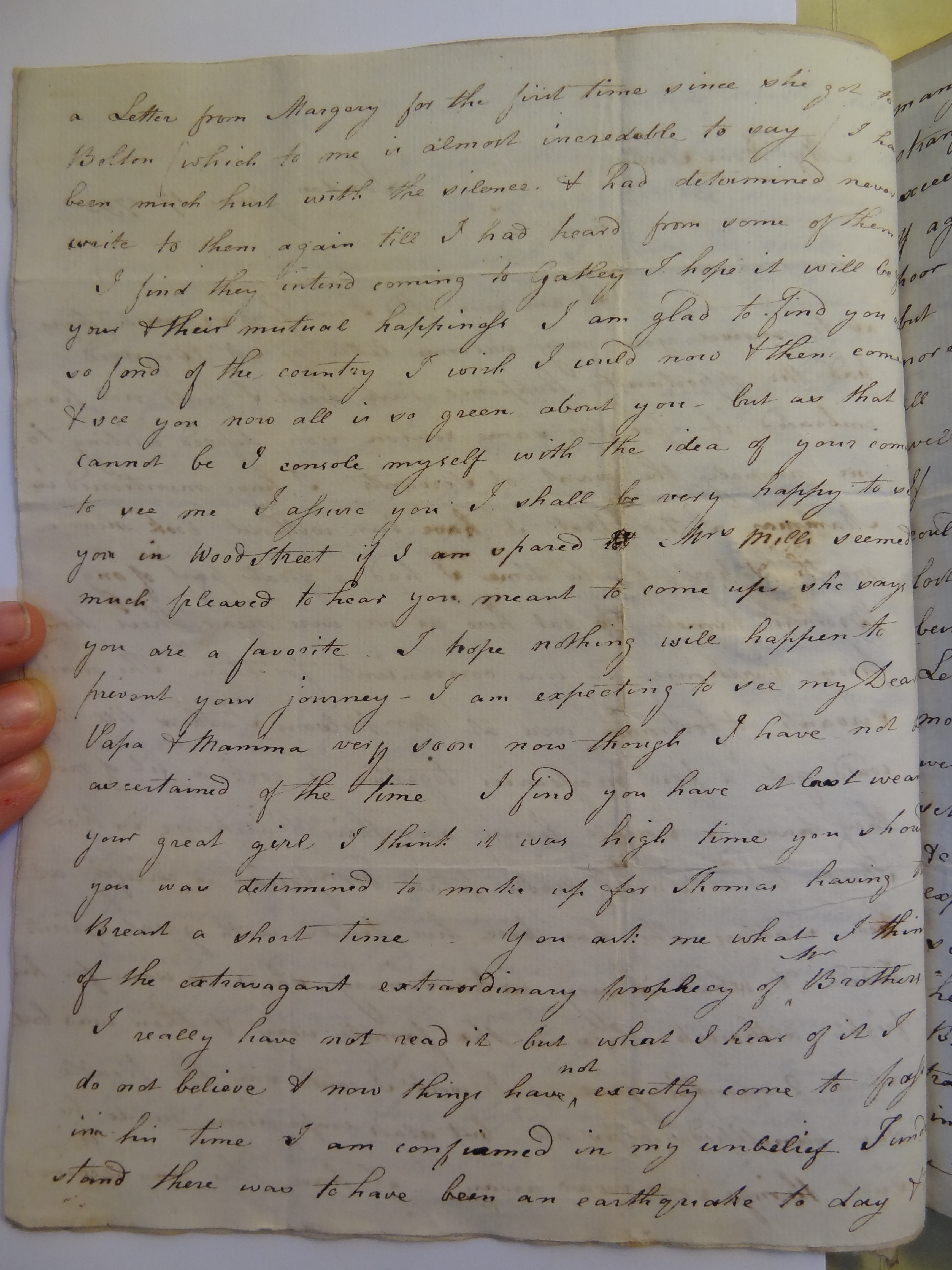 Image #2 of letter: Elizabeth Wilson to Rebekah Bateman, 17 June 1795