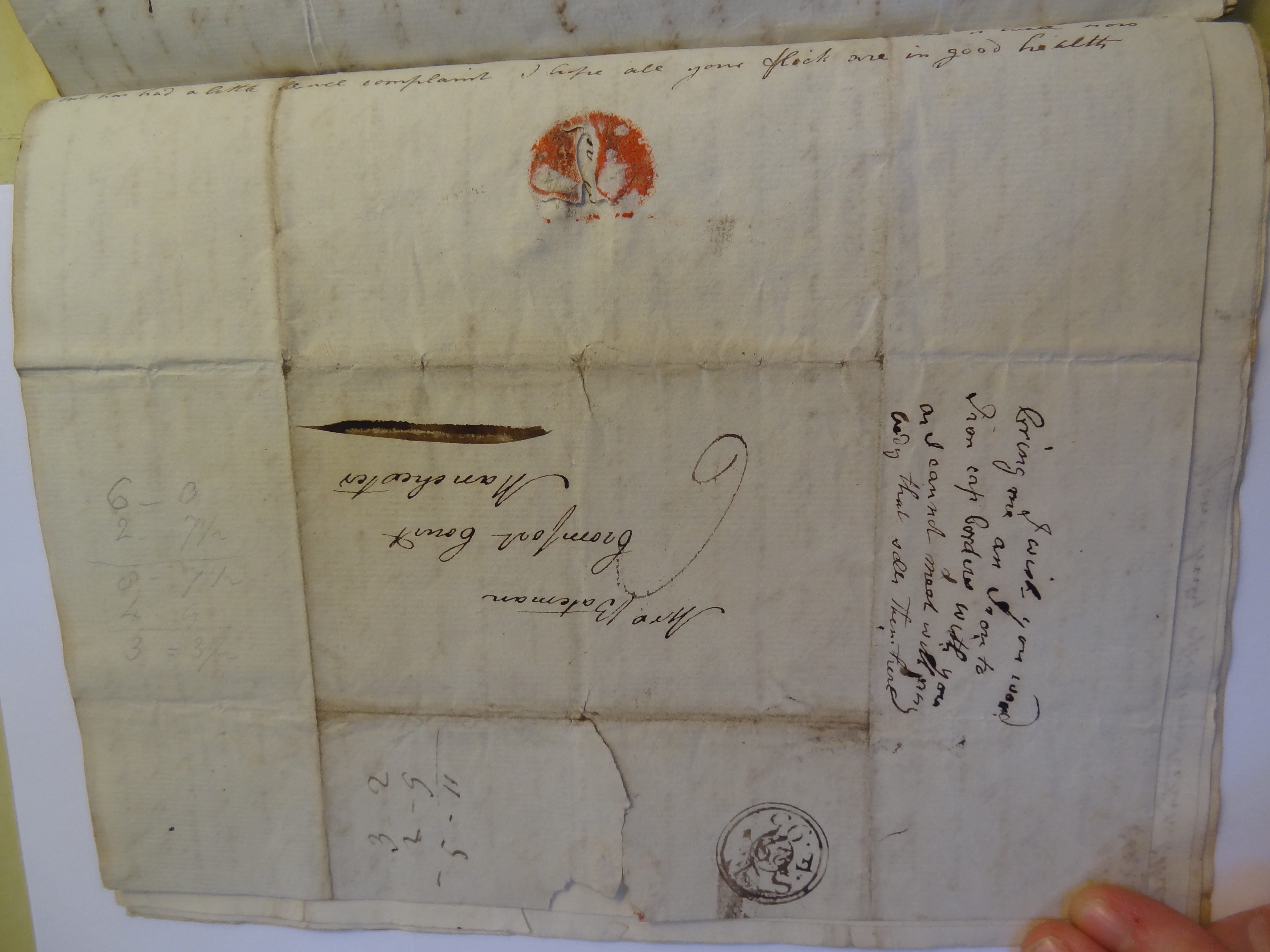 Image #4 of letter: Elizabeth Wilson to Rebekah Bateman, 29 September 1795