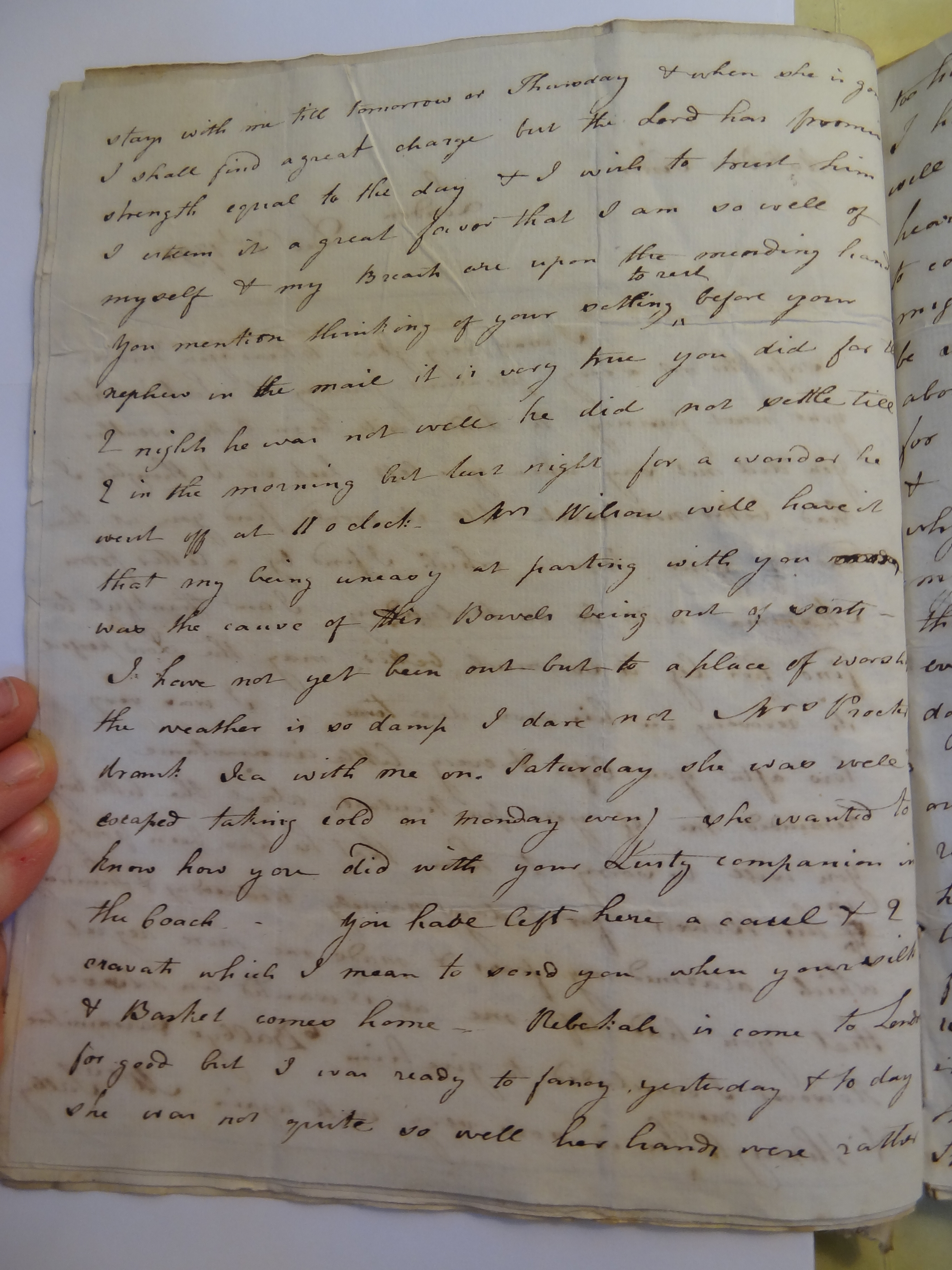 Image #2 of letter: Elizabeth Wilson to Rebekah Bateman, 1 December 1795