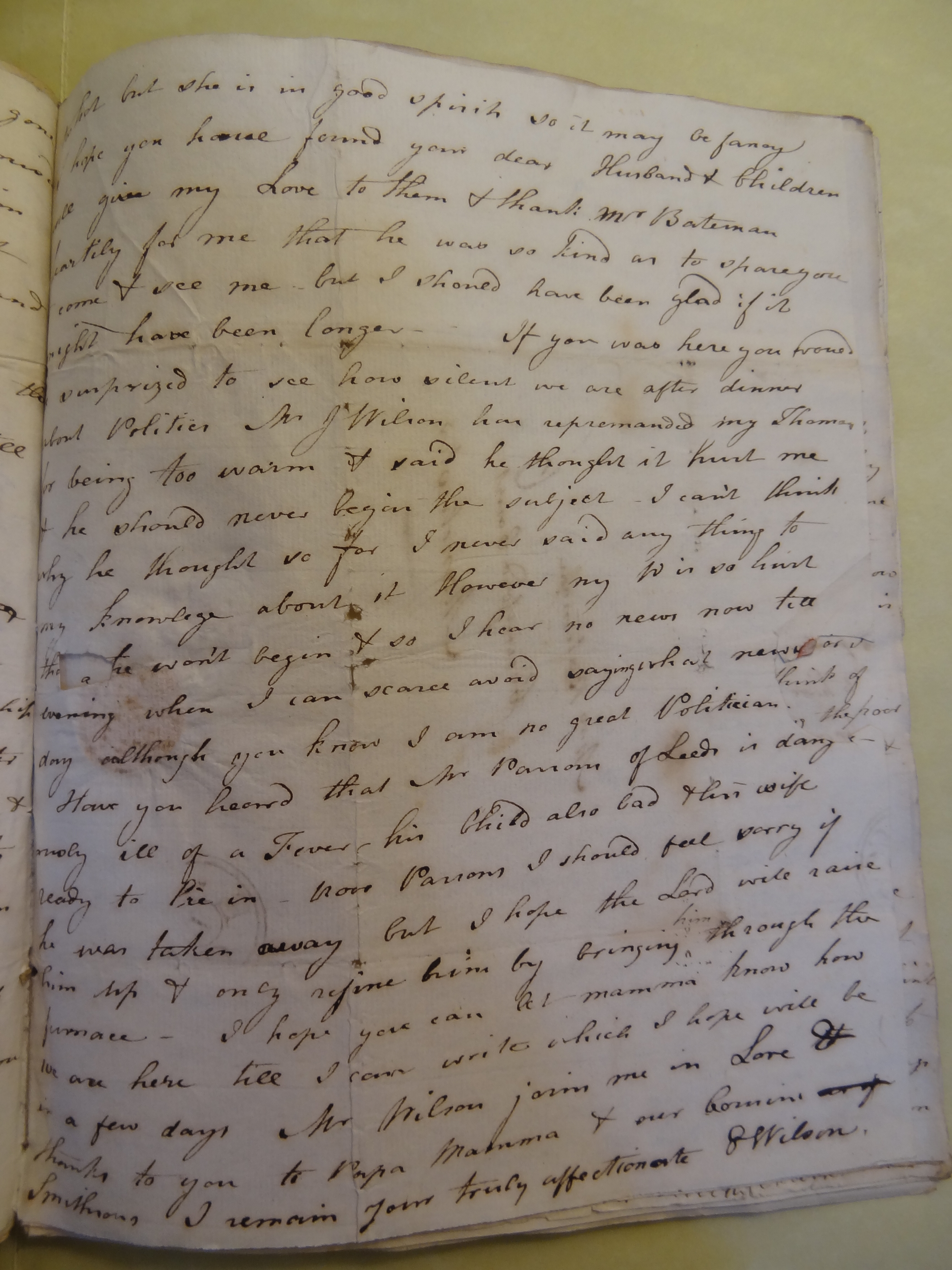 Image #3 of letter: Elizabeth Wilson to Rebekah Bateman, 1 December 1795