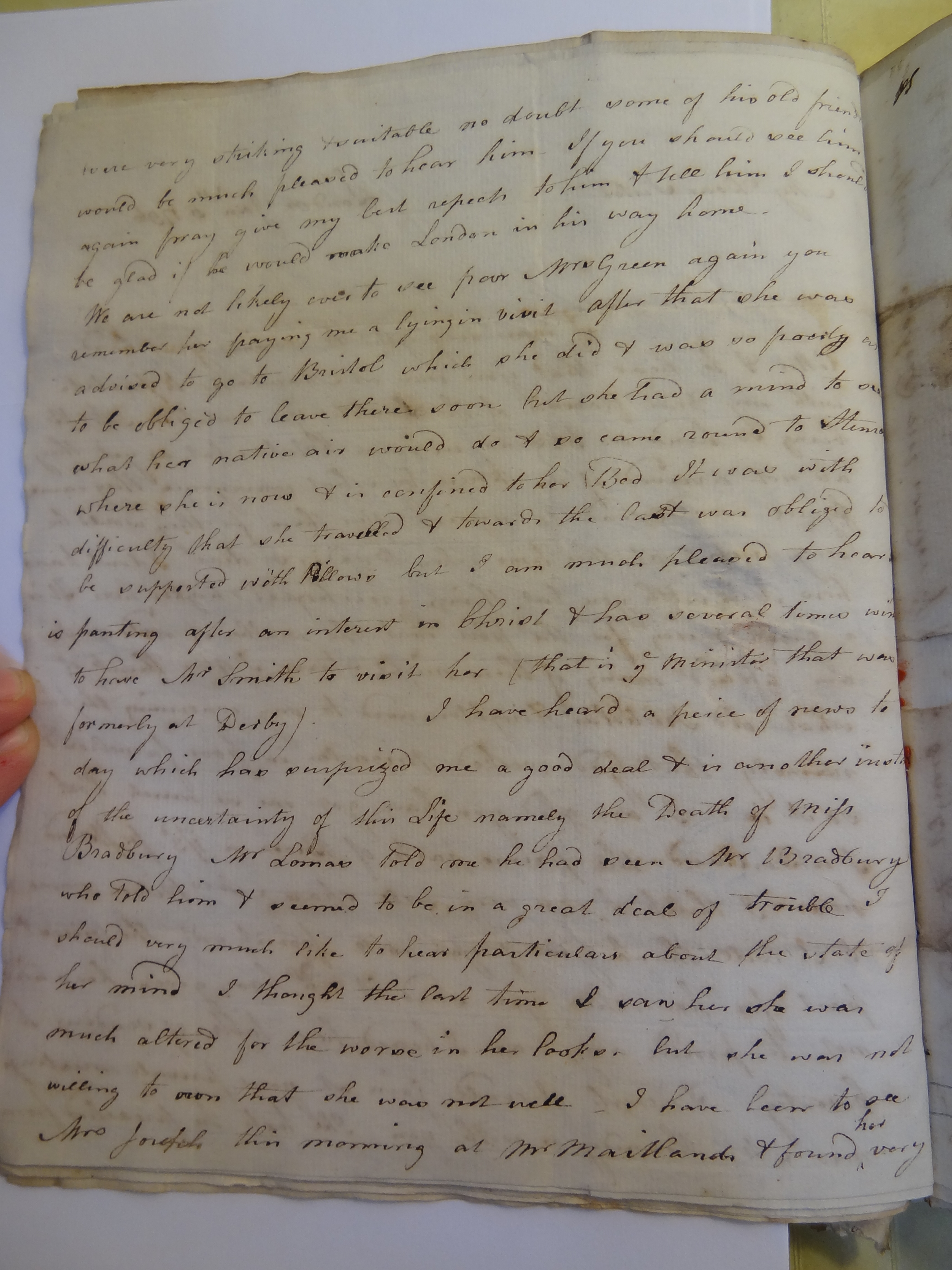 Image #2 of letter: Elizabeth Wilson to Rebekah Bateman, 5 January 1796