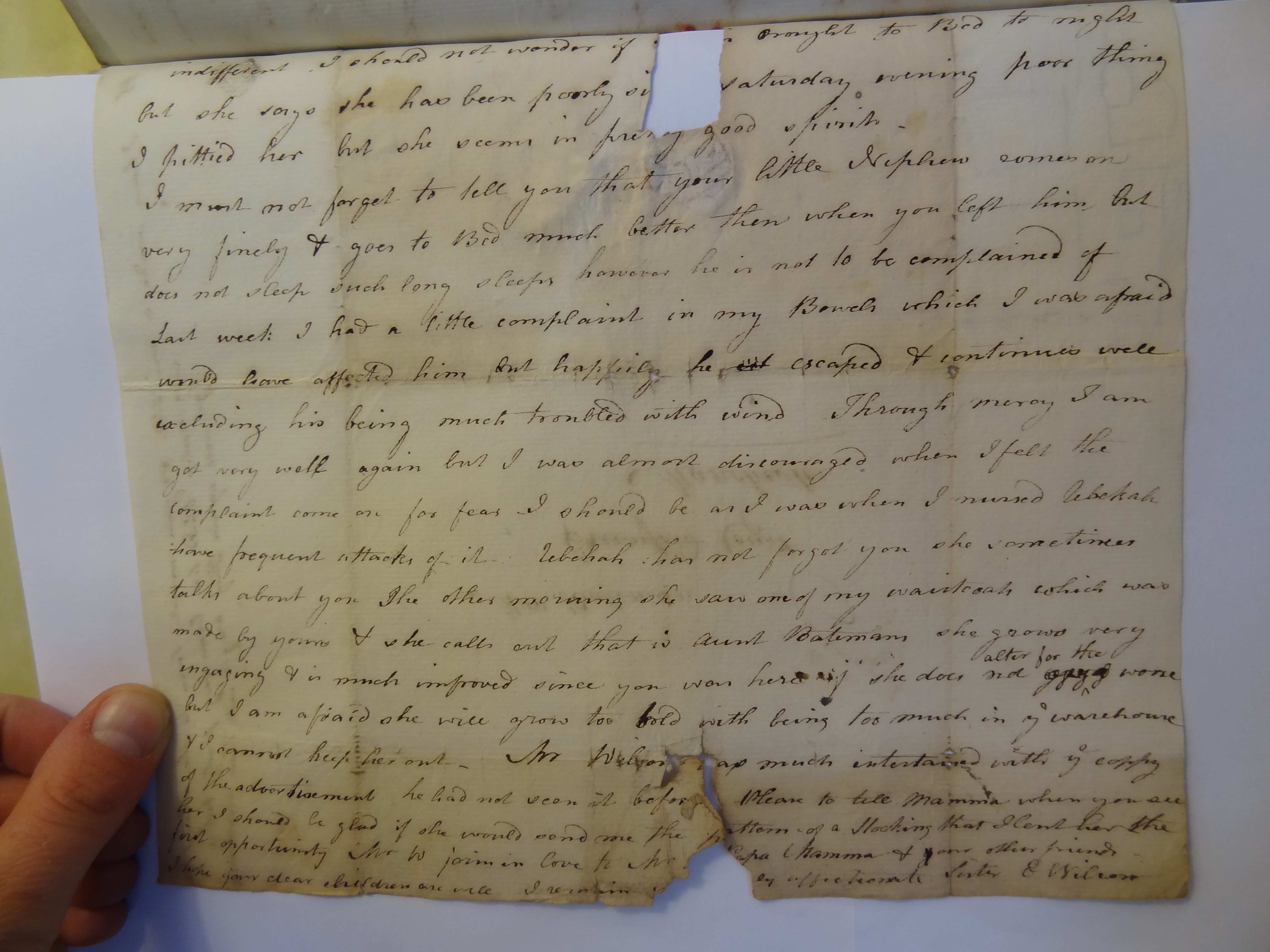 Image #4 of letter: Elizabeth Wilson to Rebekah Bateman, 5 January 1796
