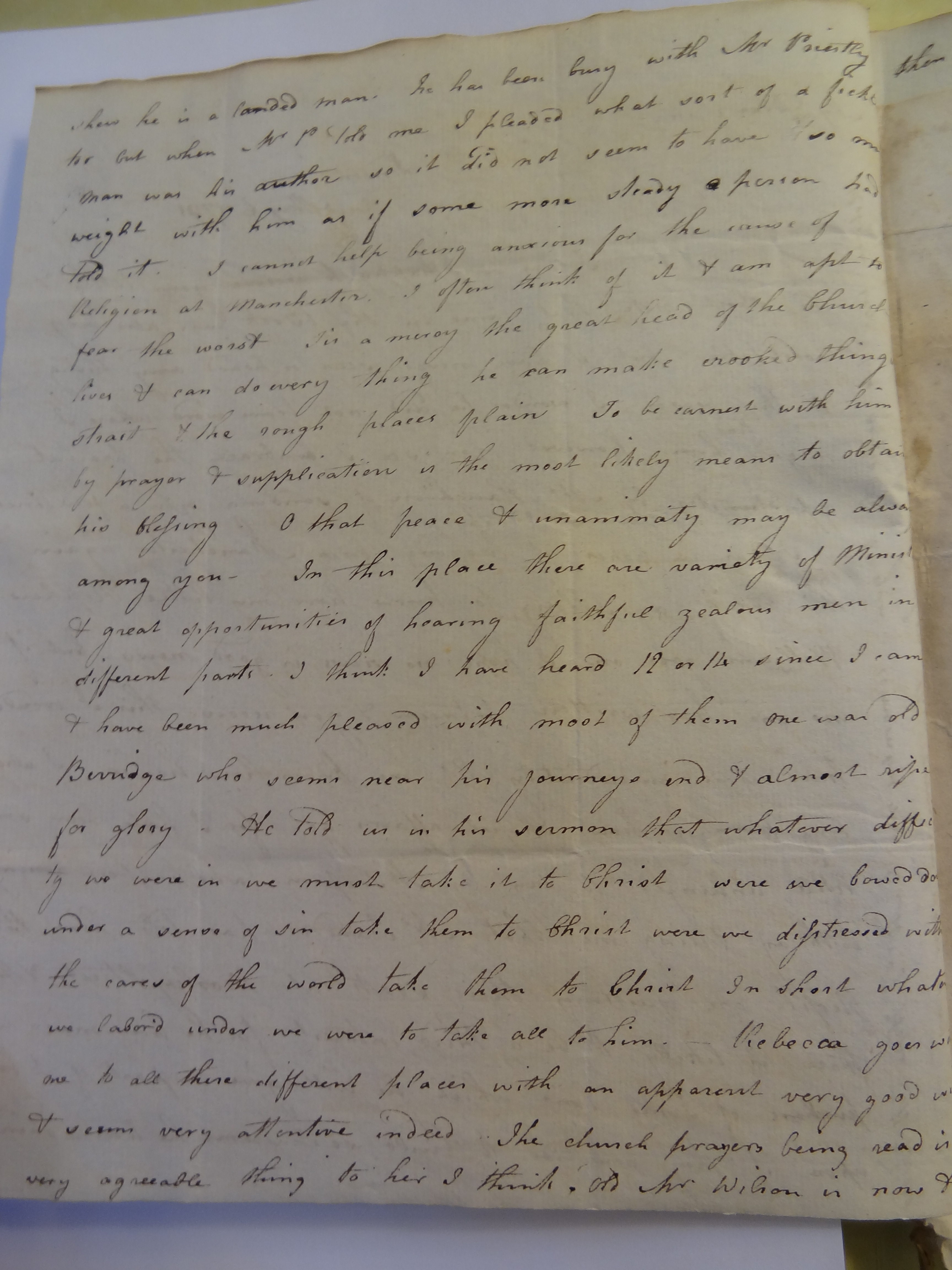 Image #2 of letter: Elizabeth Wilson to Rebekah Bateman, 6 May 1791