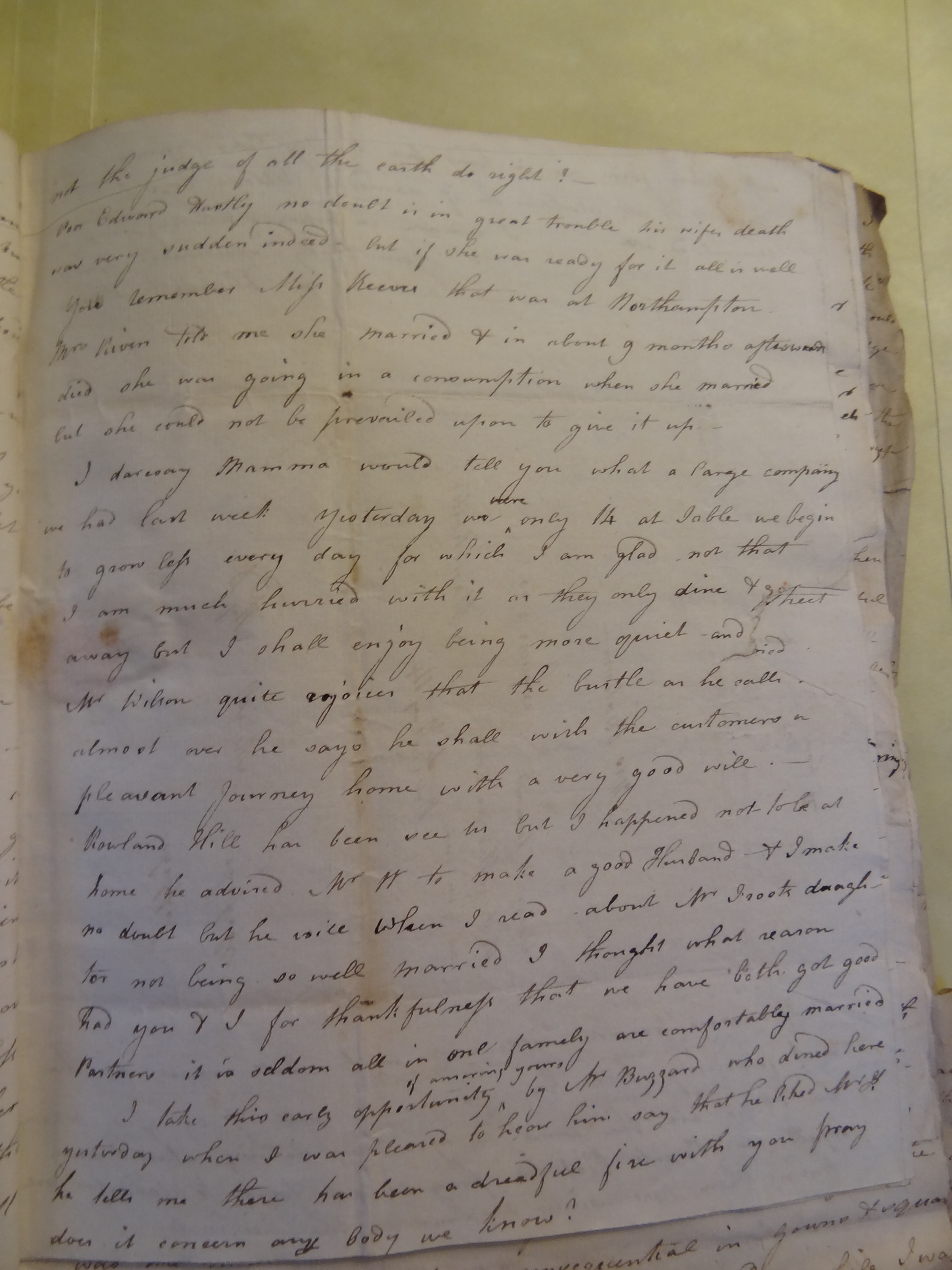Image #3 of letter: Elizabeth Wilson to Rebekah Bateman, undated