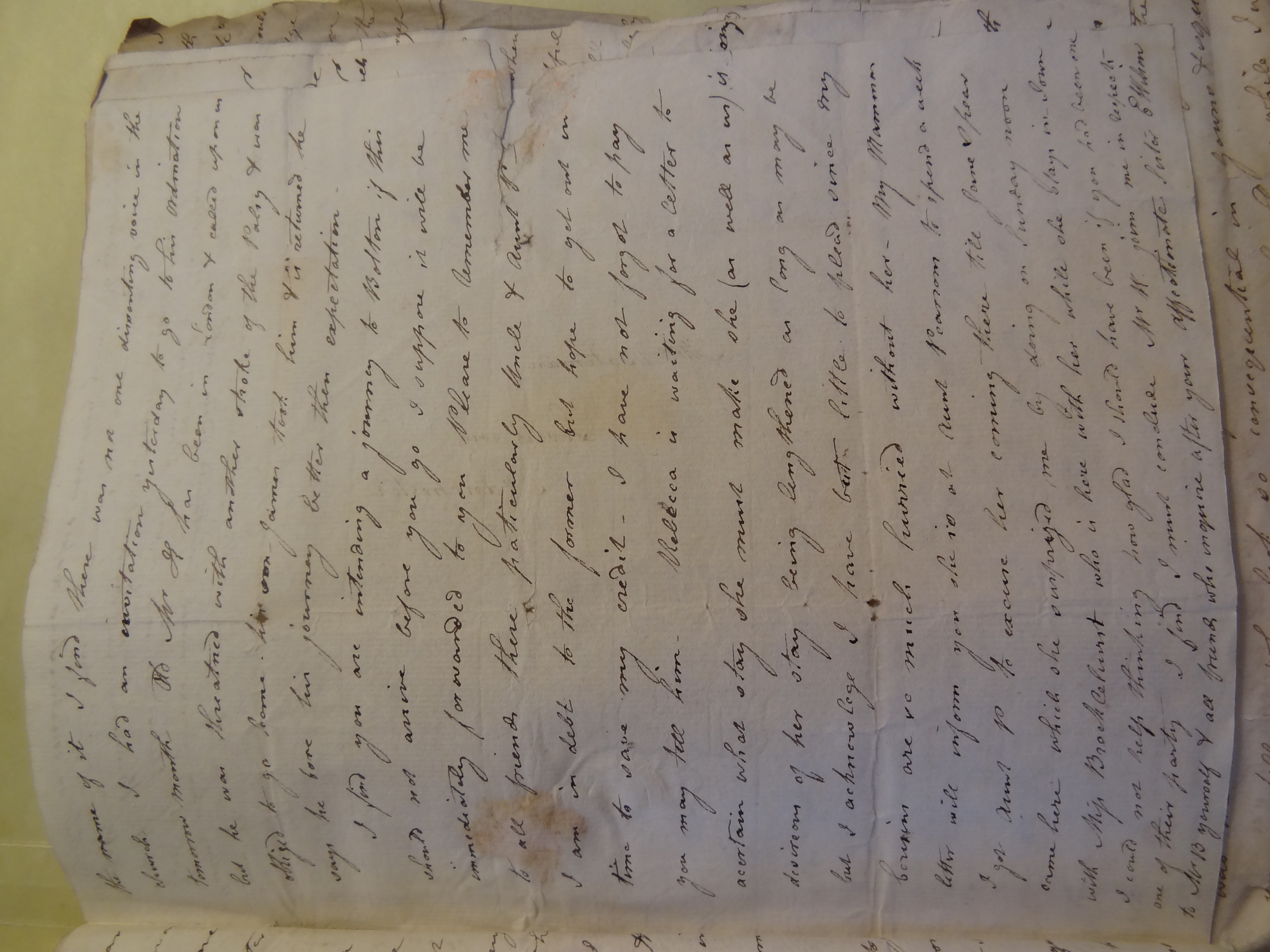 Image #3 of letter: Elizabeth Wilson to Rebekah Bateman, 1 June 1795