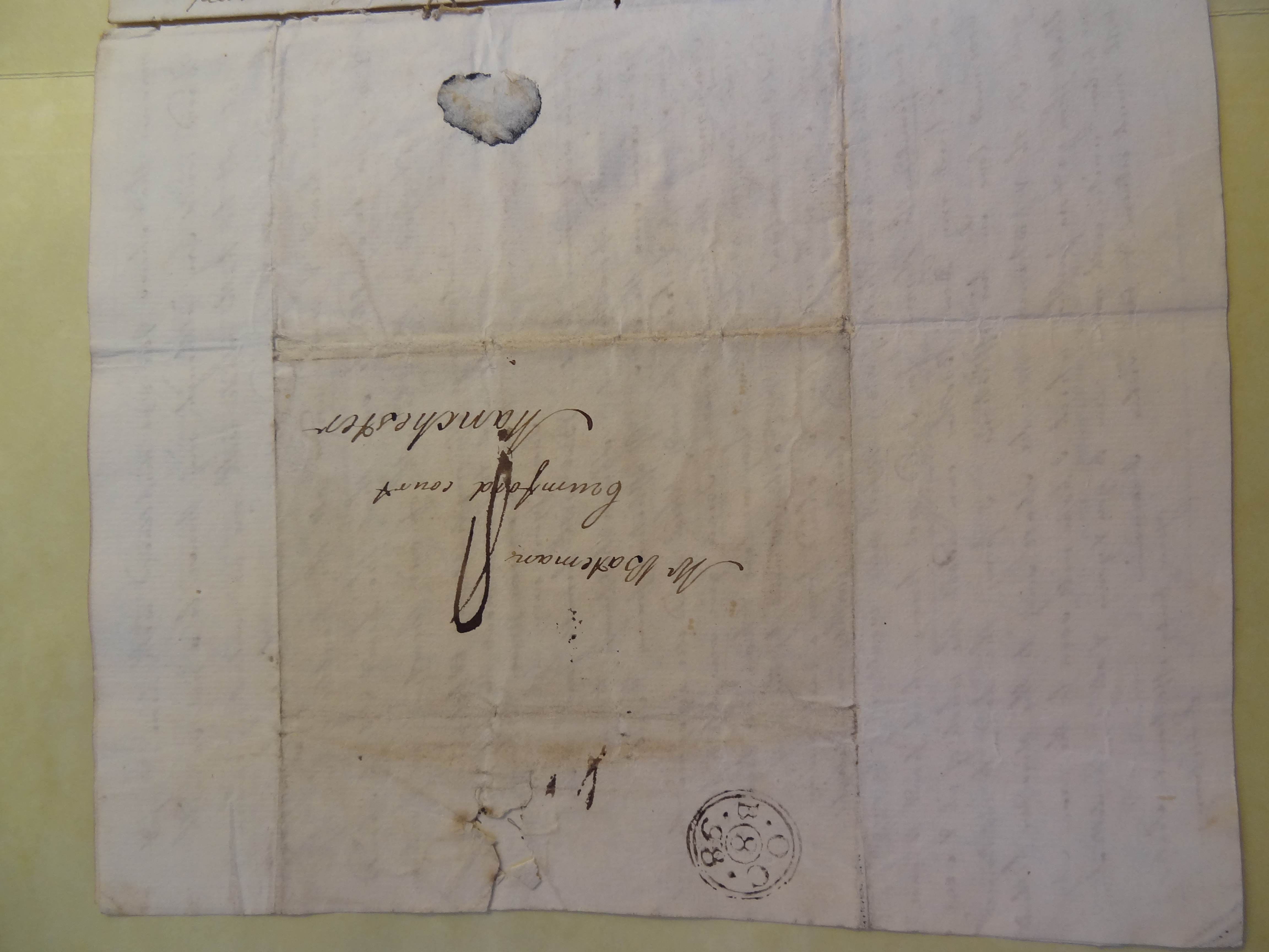 Image #4 of letter: Elizabeth Wilson to Thomas Bateman (junior), 8 October 1798