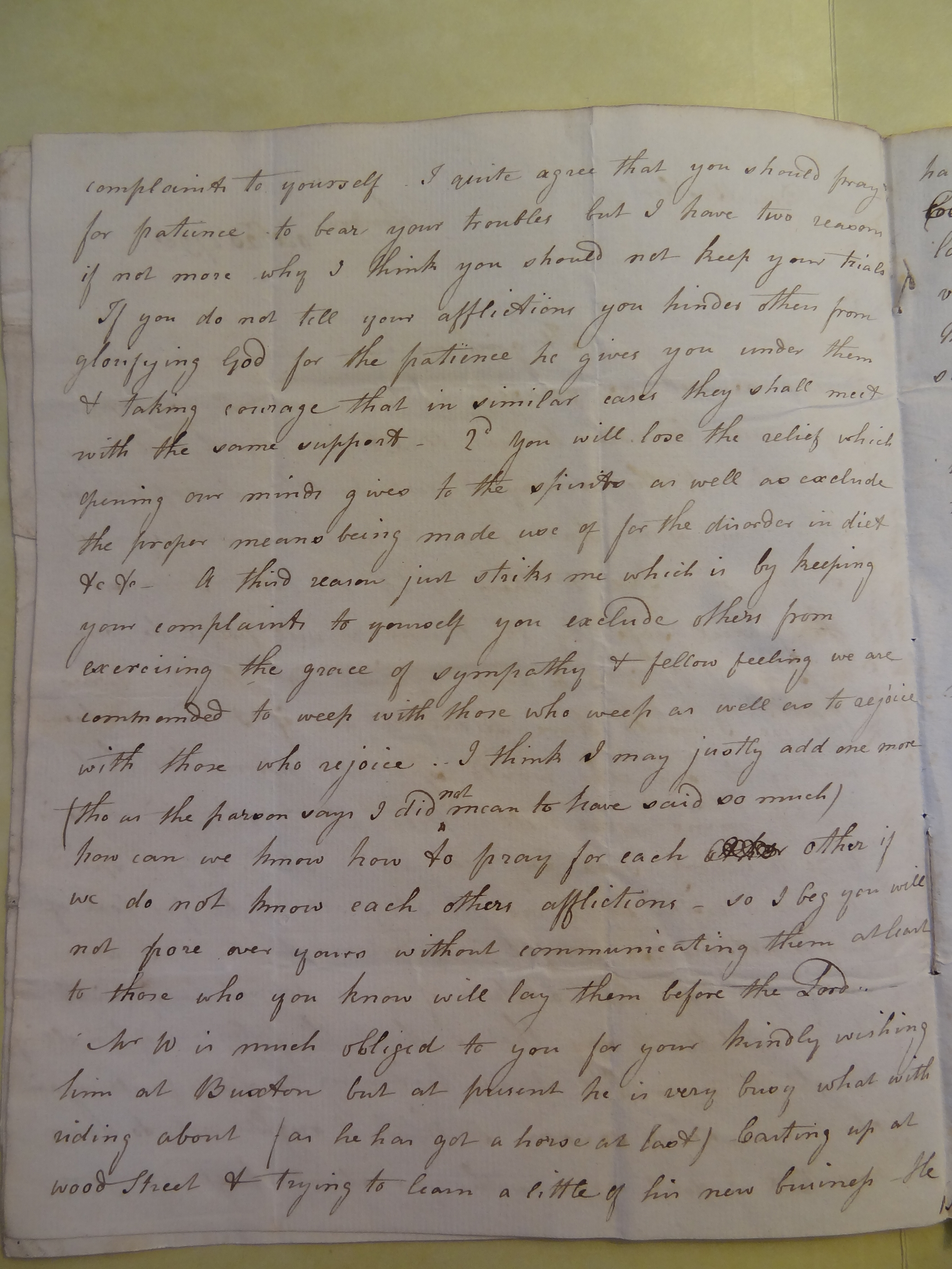 Image #2 of letter: Elizabeth Wilson to Thomas Bateman, 20 October 1798