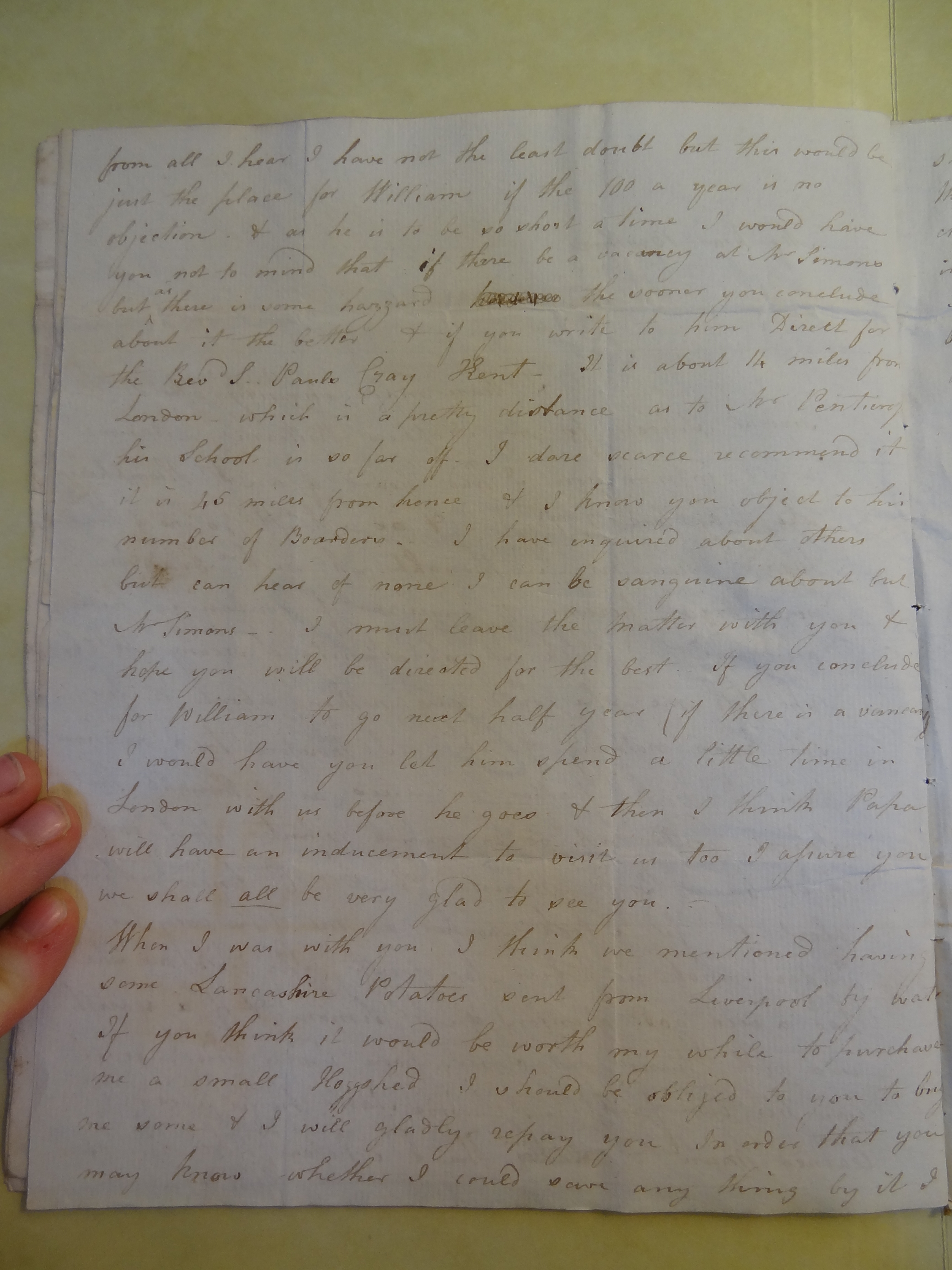 Image #2 of letter: Elizabeth Wilson to Thomas Bateman, 4 October 1800
