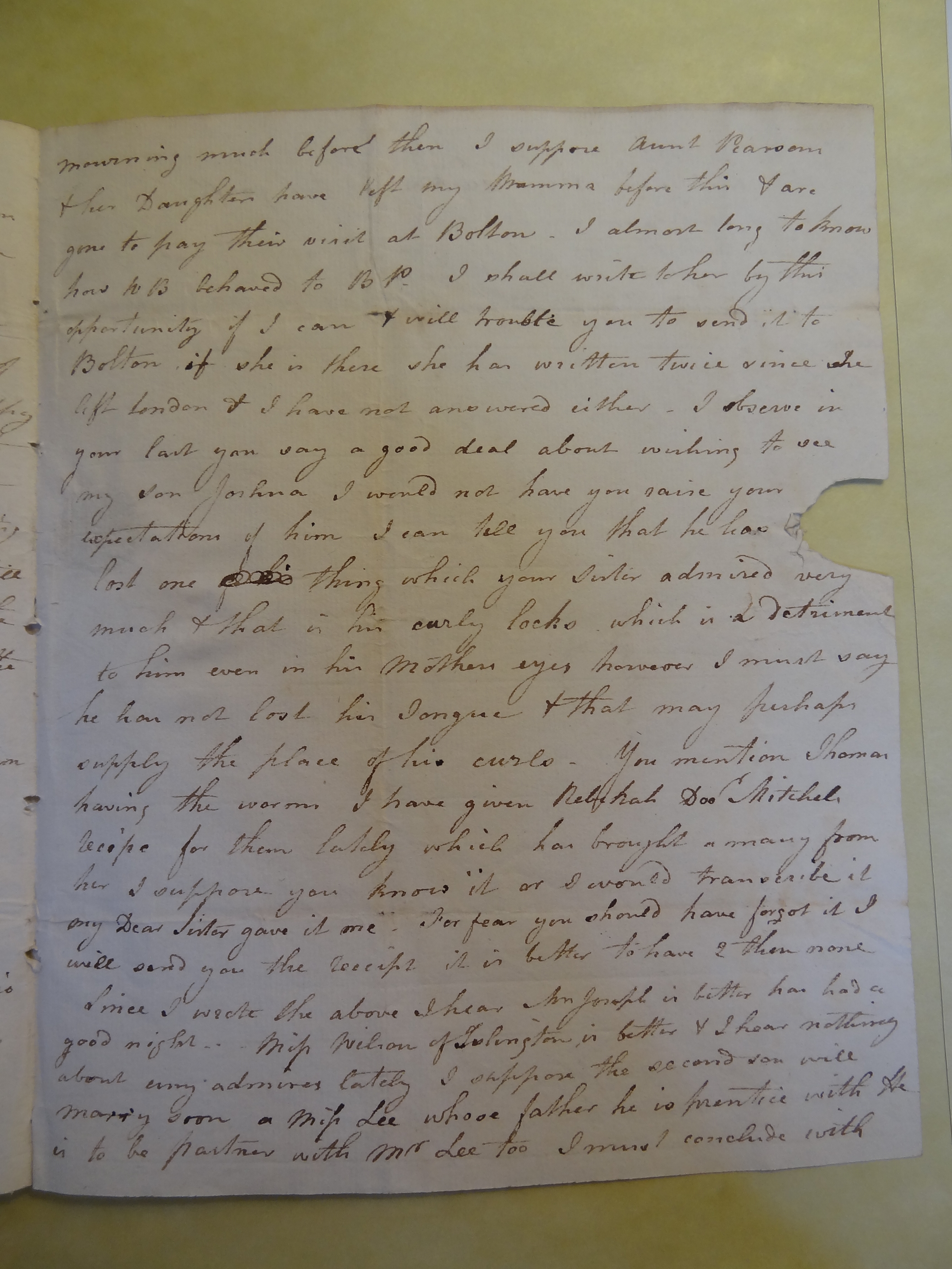 Image #3 of letter: Elizabeth Wilson to Margery Smithson, May [179?]
