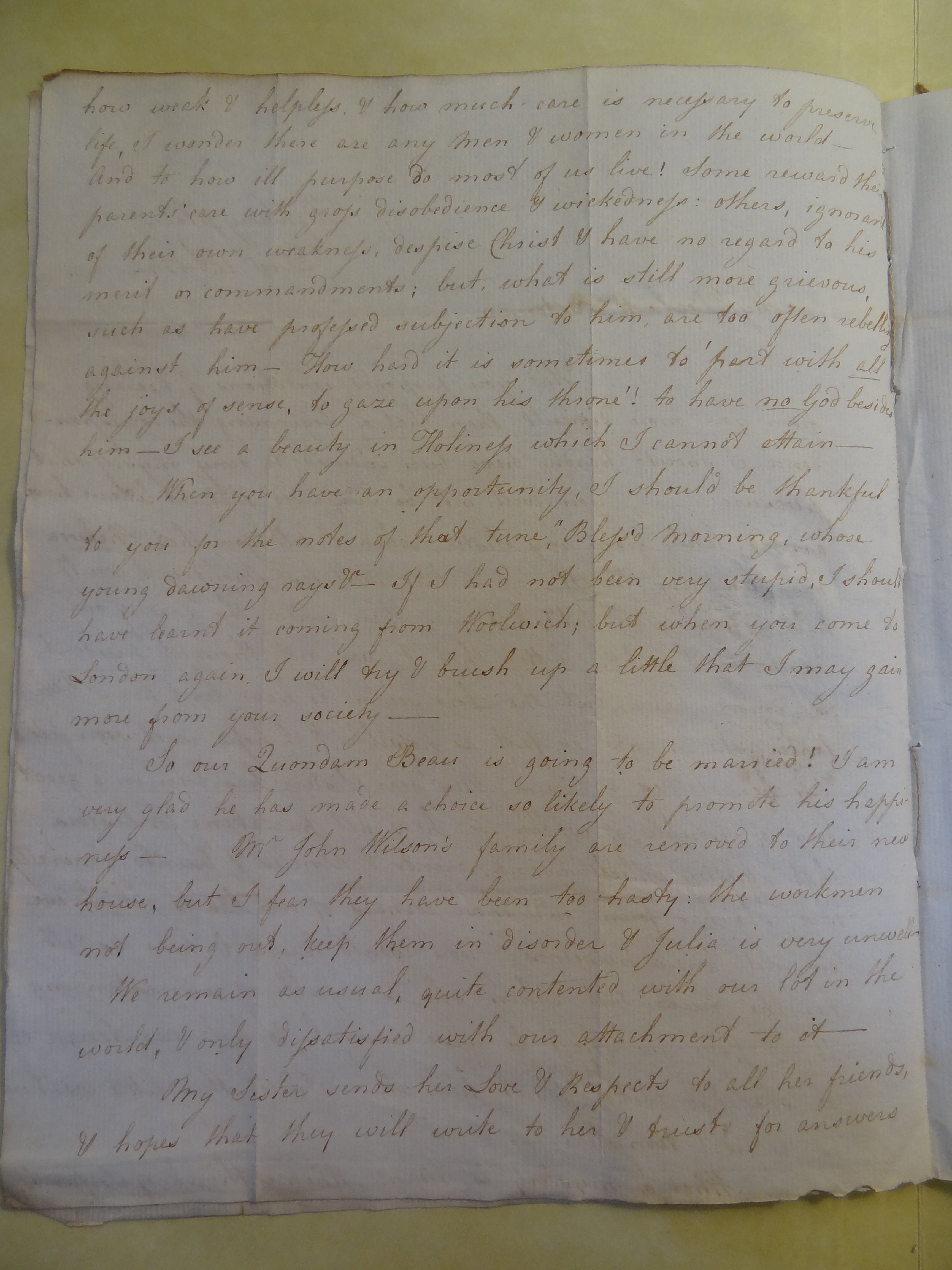 Image #2 of letter: Mary Wilson to Rebekah Bateman, 10 December 1792