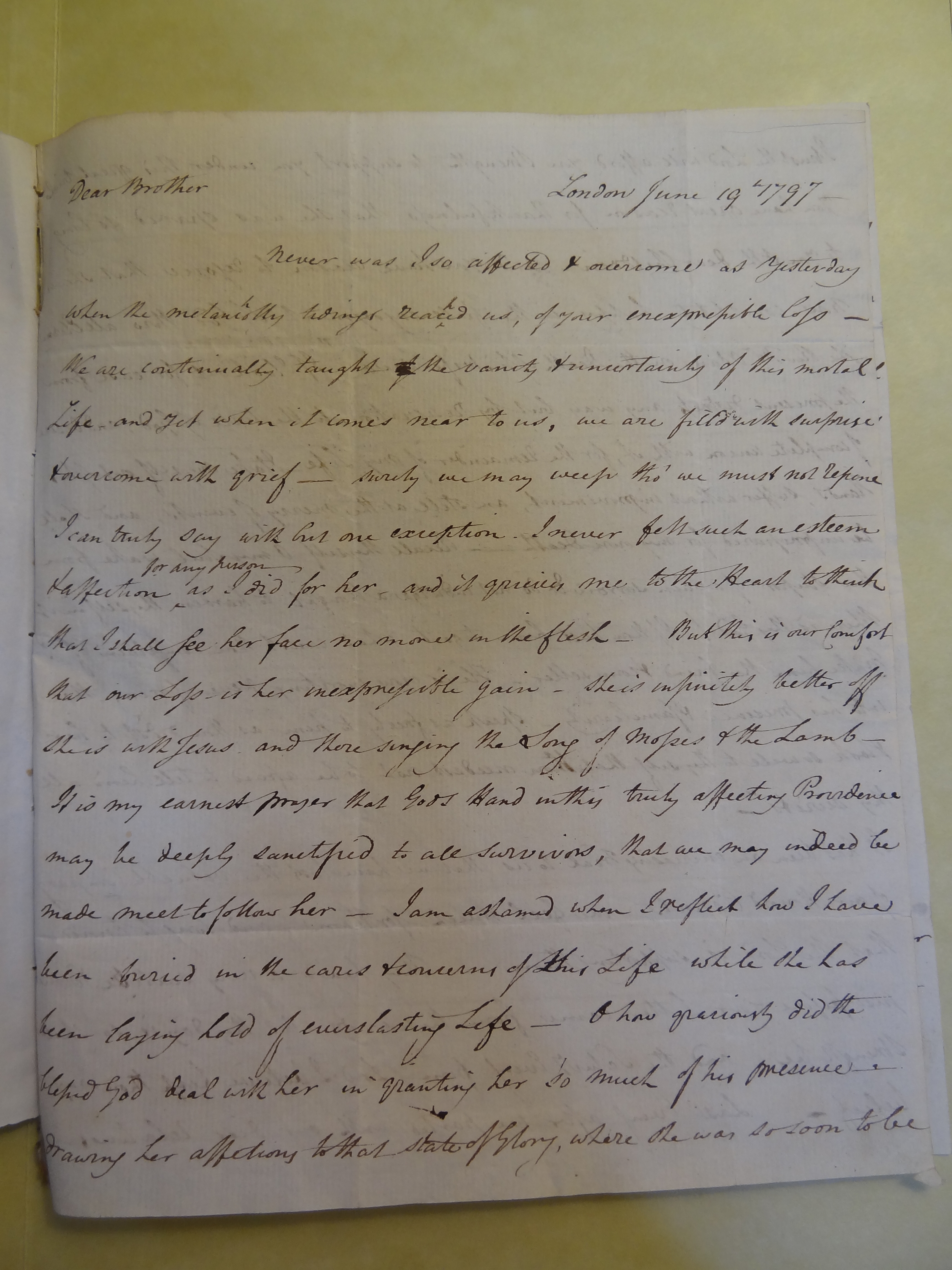 Image #2 of letter: Thomas Wilson to Thomas Bateman, 19 June 1797