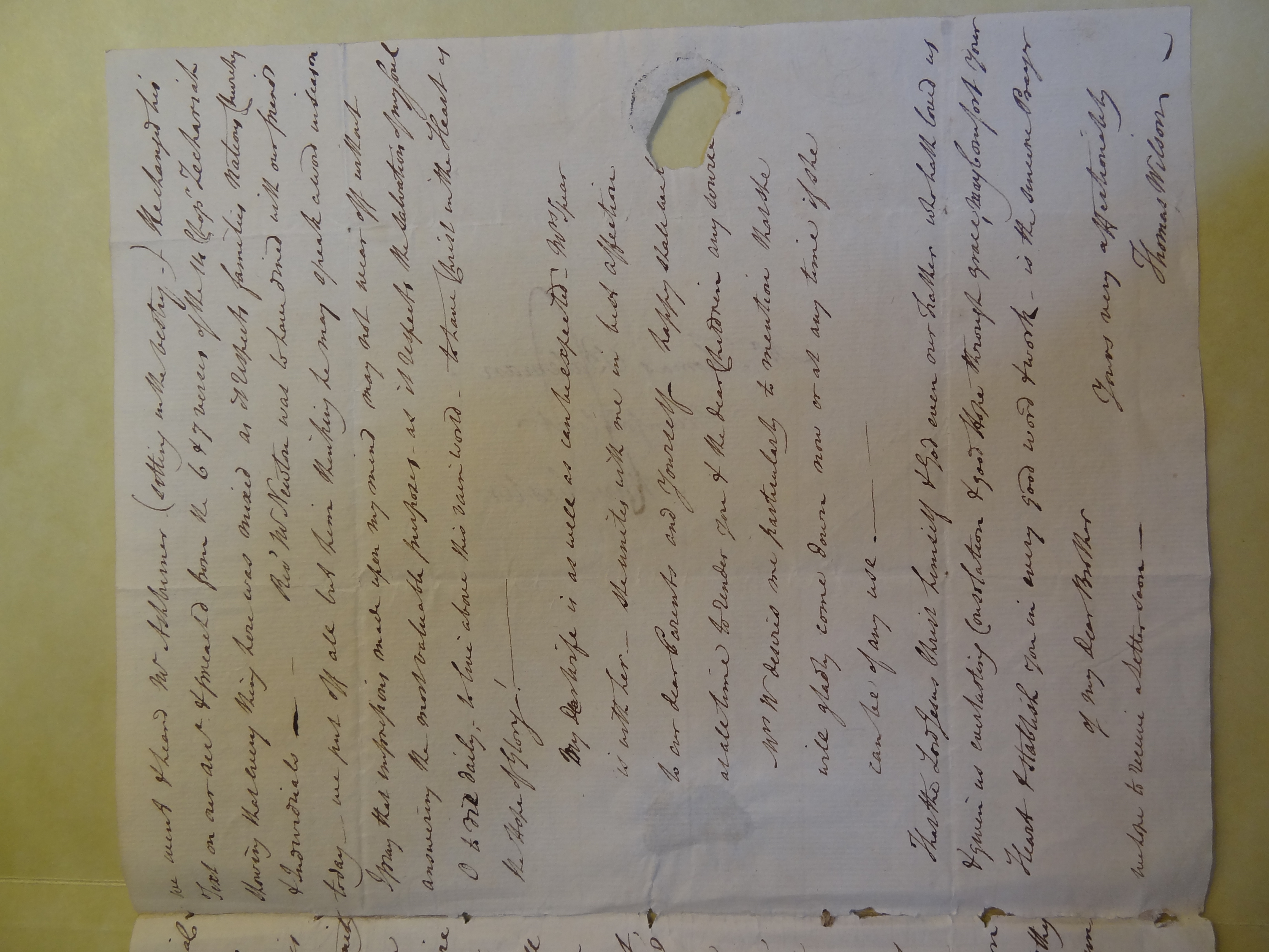 Image #4 of letter: Thomas Wilson to Thomas Bateman, 19 June 1797