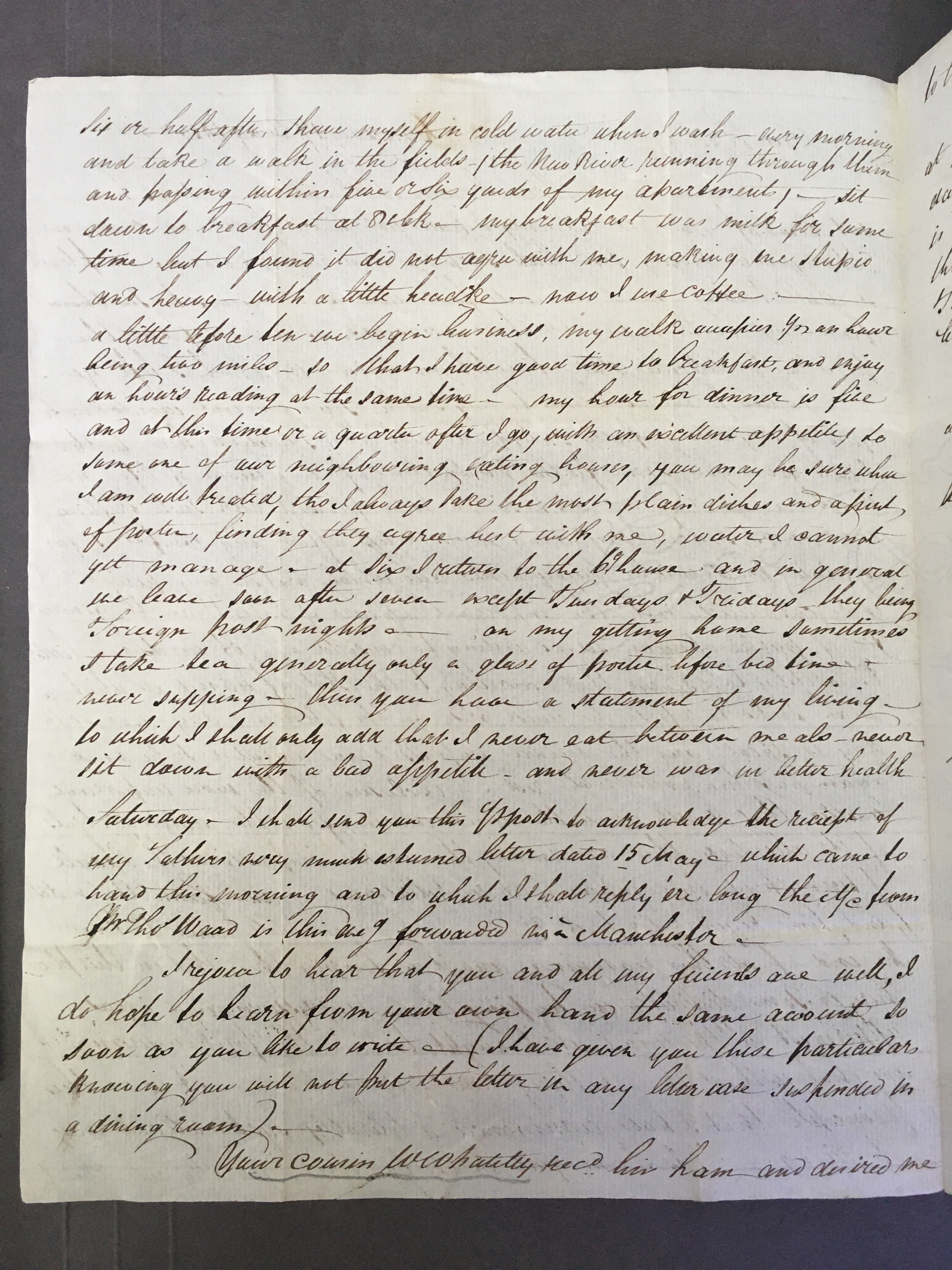Image #2 of letter: John Longsdon to Elizabeth Longsdon (snr), 17 May 1810