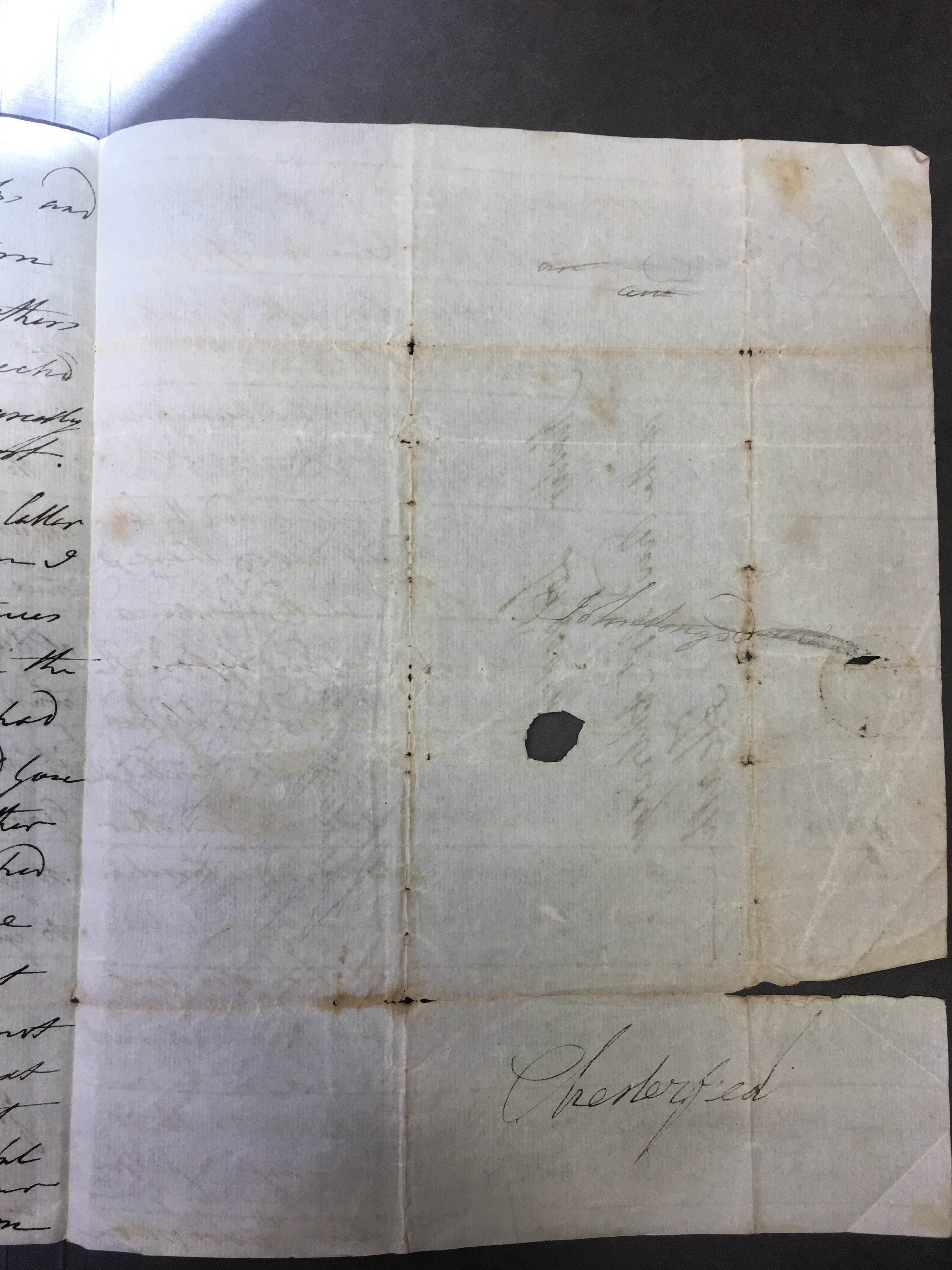 Image #3 of letter: Elizabeth Longsdon (snr) to William Longsdon, and James Longsdon (snr) to James (jnr), John and William Longsdon, 29 November 1799