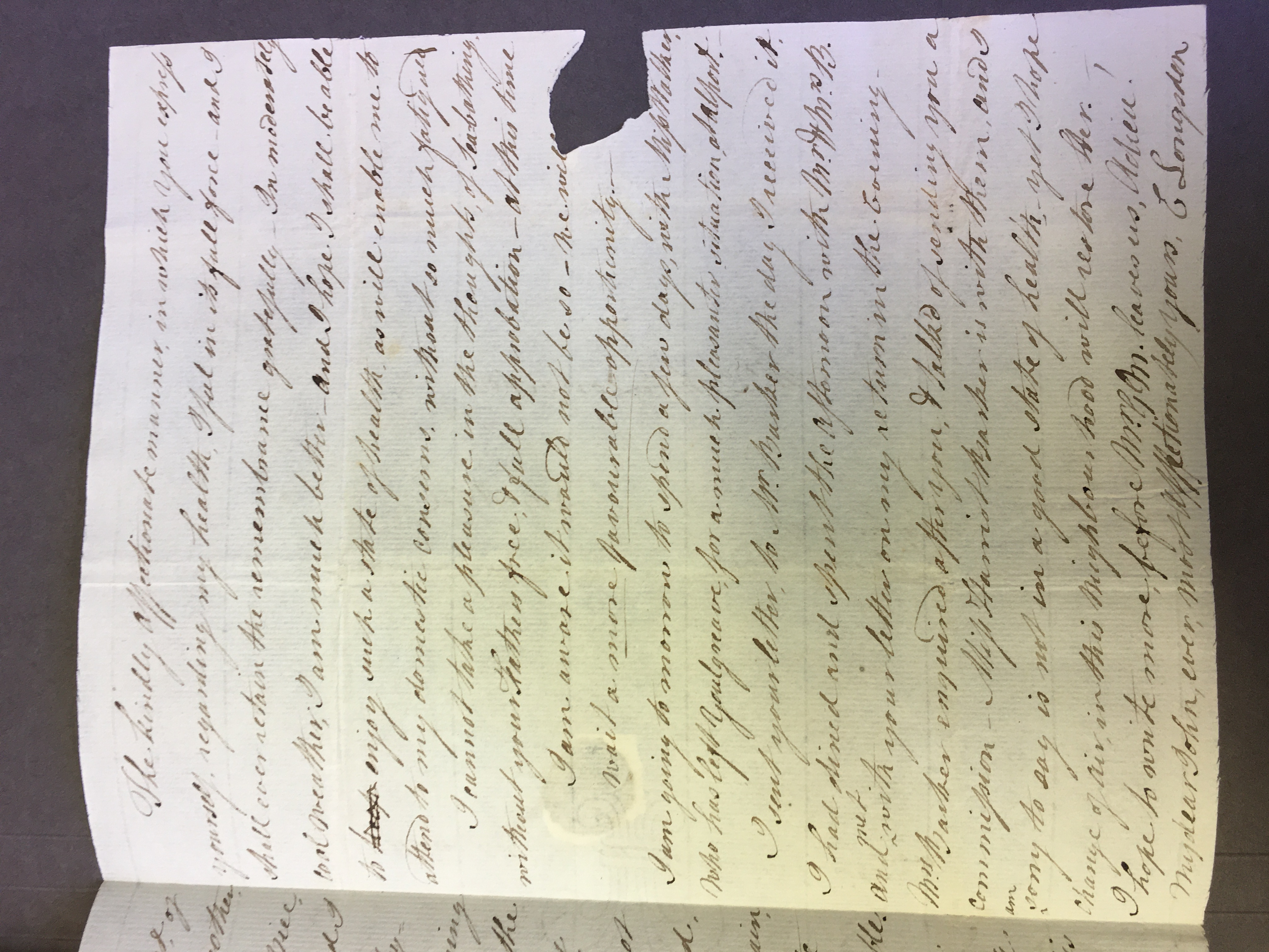 Image #3 of letter: Elizabeth Longsdon (snr) to John Longsdon, 24 May 1811