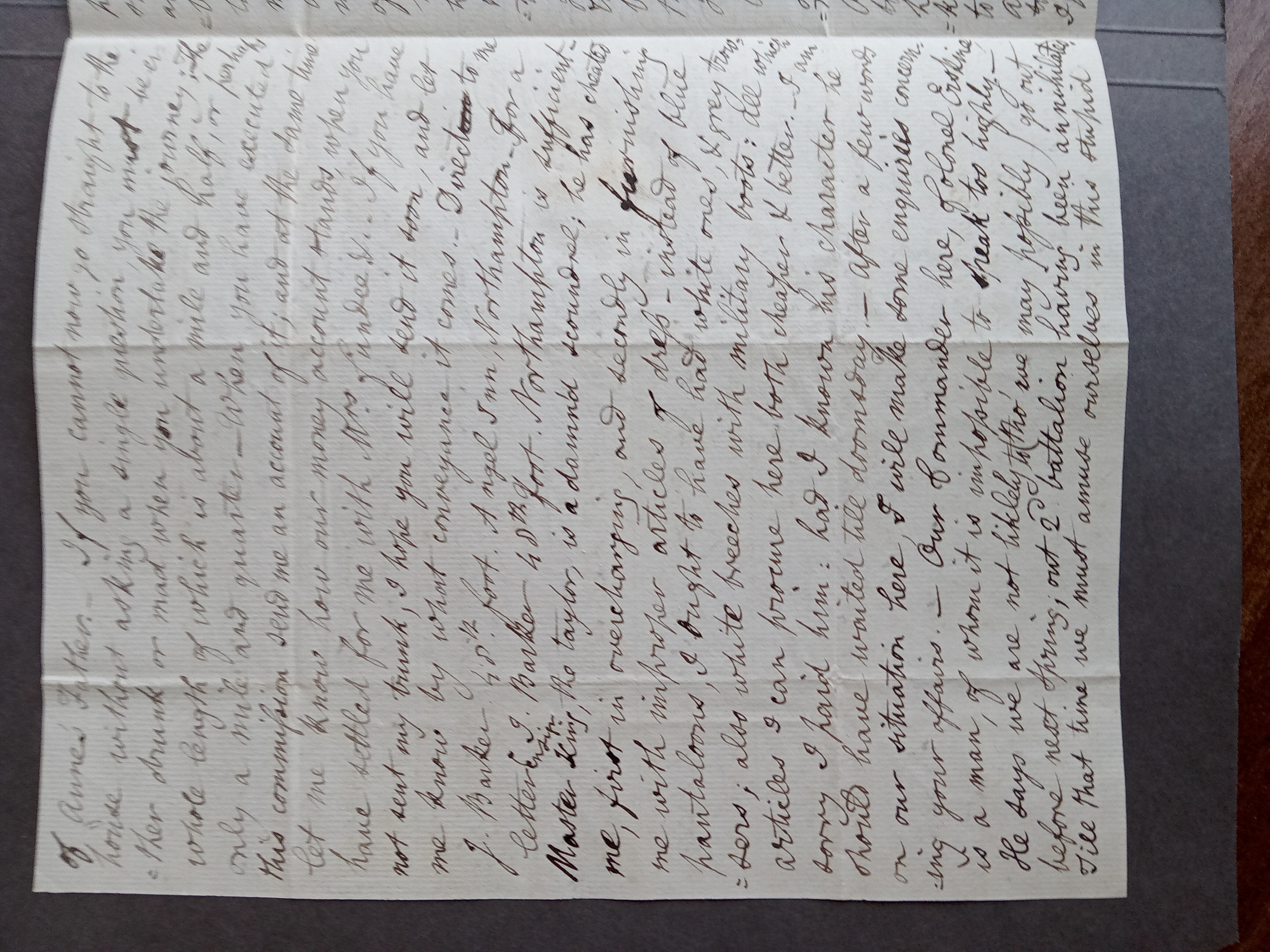 Image #2 of letter: J Barker to John Longsdon (jnr), 12 August 1811