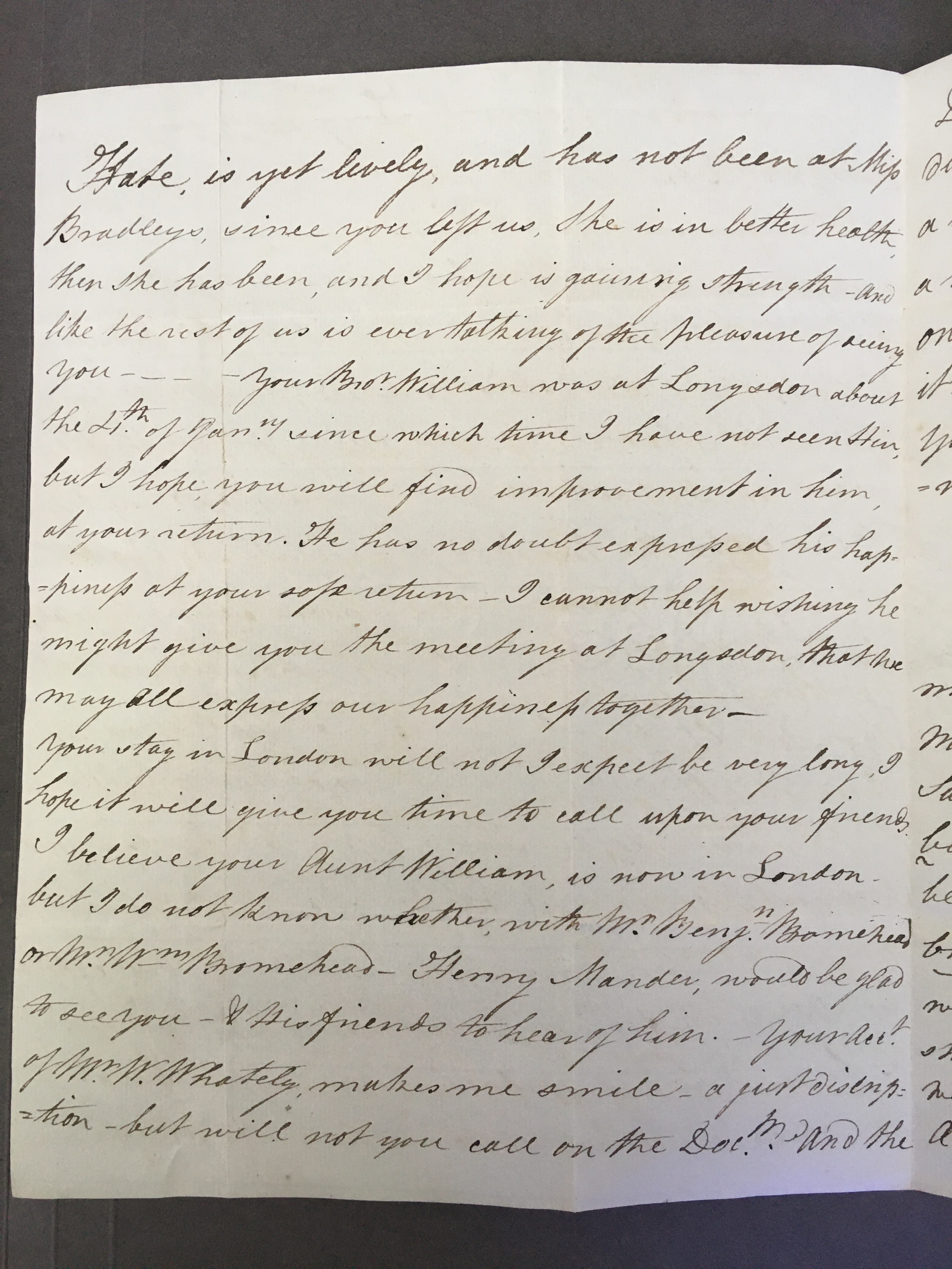 Image #2 of letter: Elizabeth Longsdon (sen) to John Longsdon, 11 February 1810
