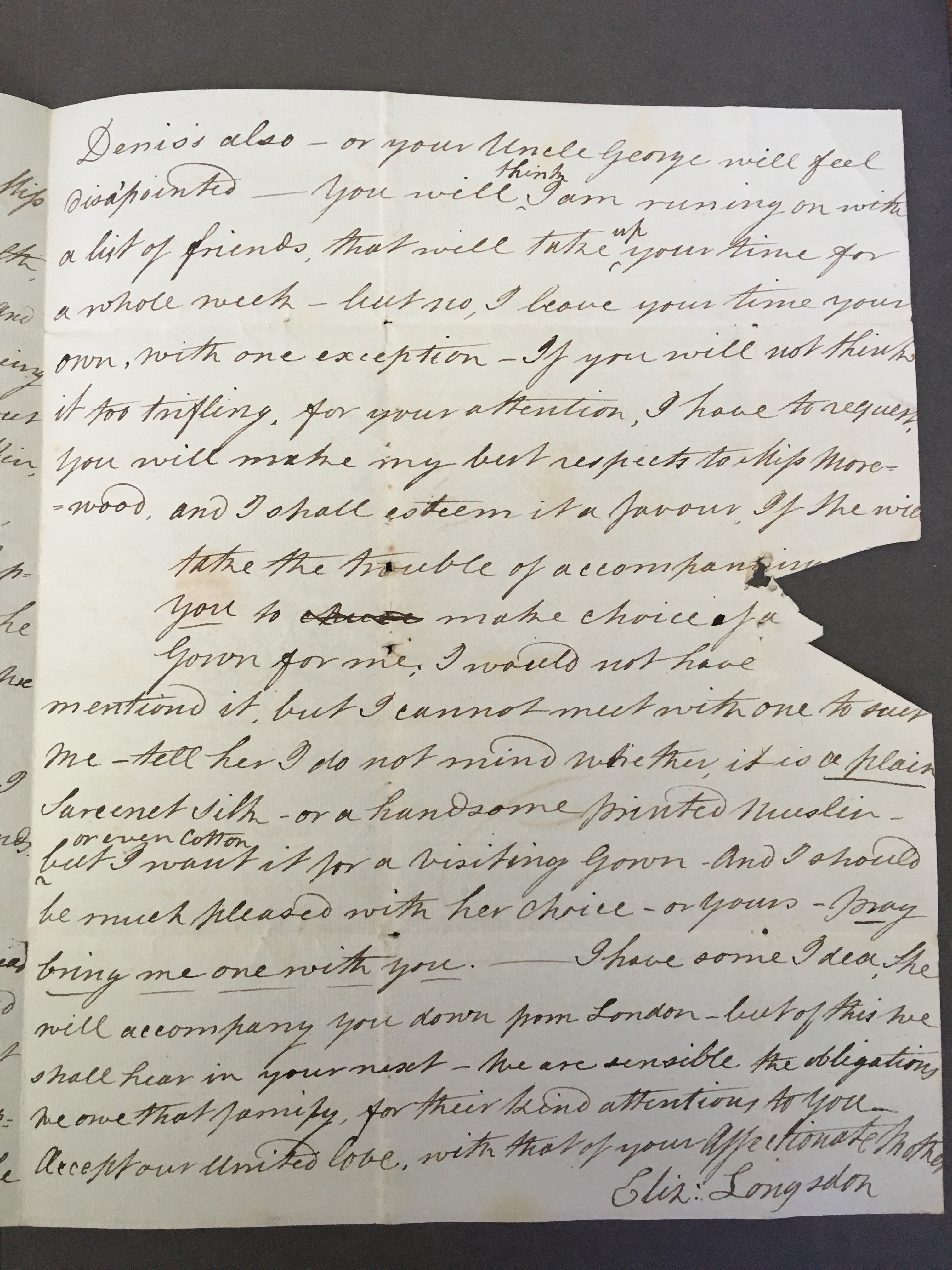 Image #3 of letter: Elizabeth Longsdon (sen) to John Longsdon, 11 February 1810