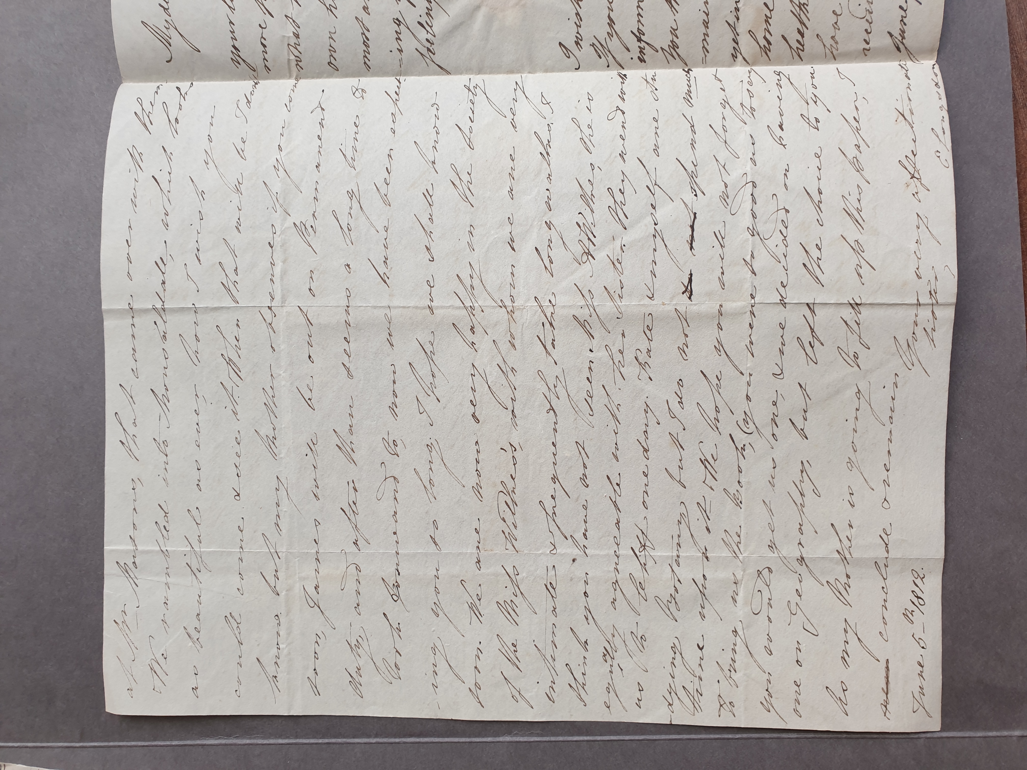 Image #2 of letter: Elizabeth Longsdon (jnr) and Elizabeth Longsdon (snr) to John Longsdon, 17 June 1812