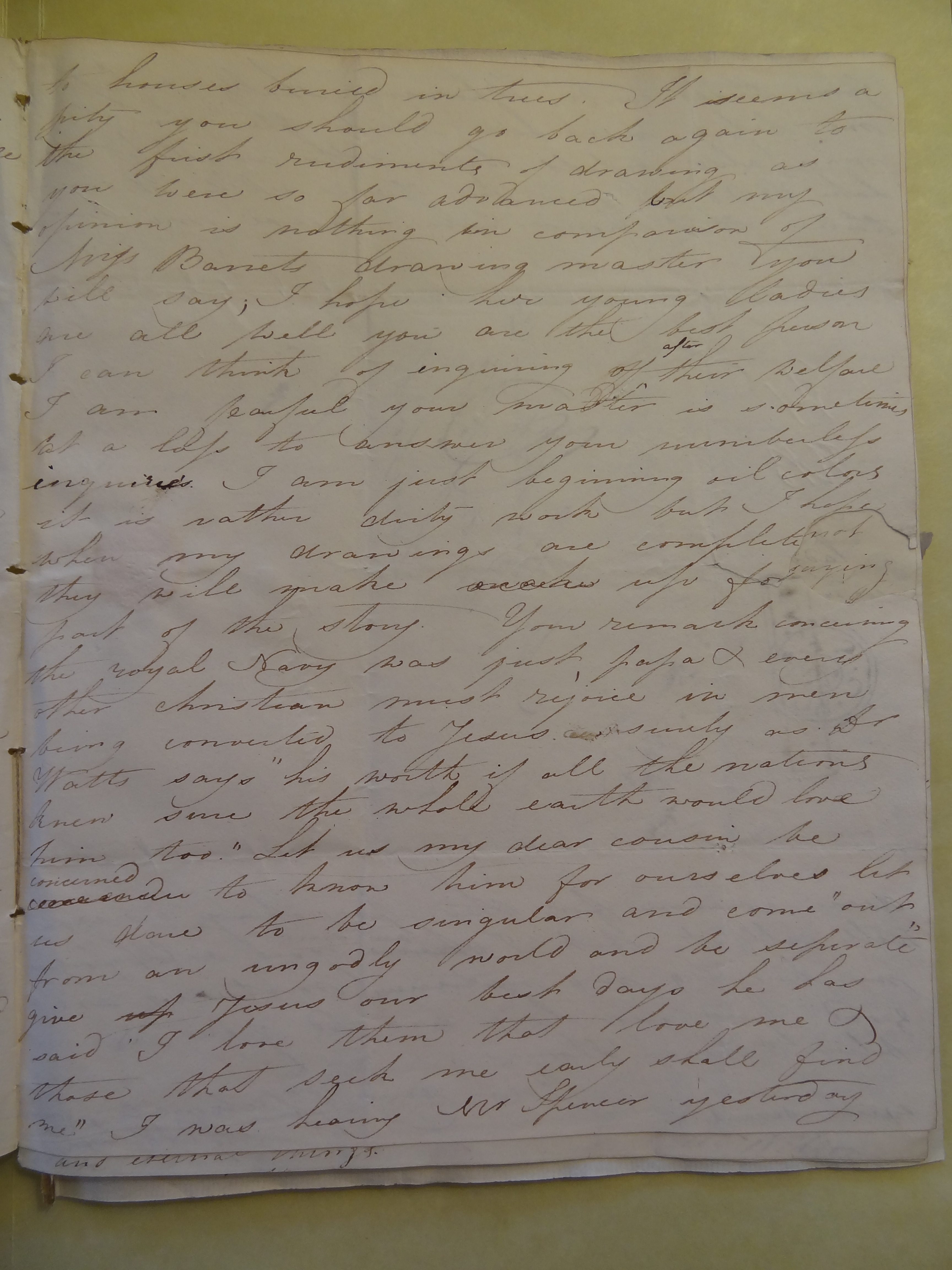 Image #3 of letter: Rebekah Hope and Rebekah Stratten to Thomas Bateman Junior, 25 September 1809