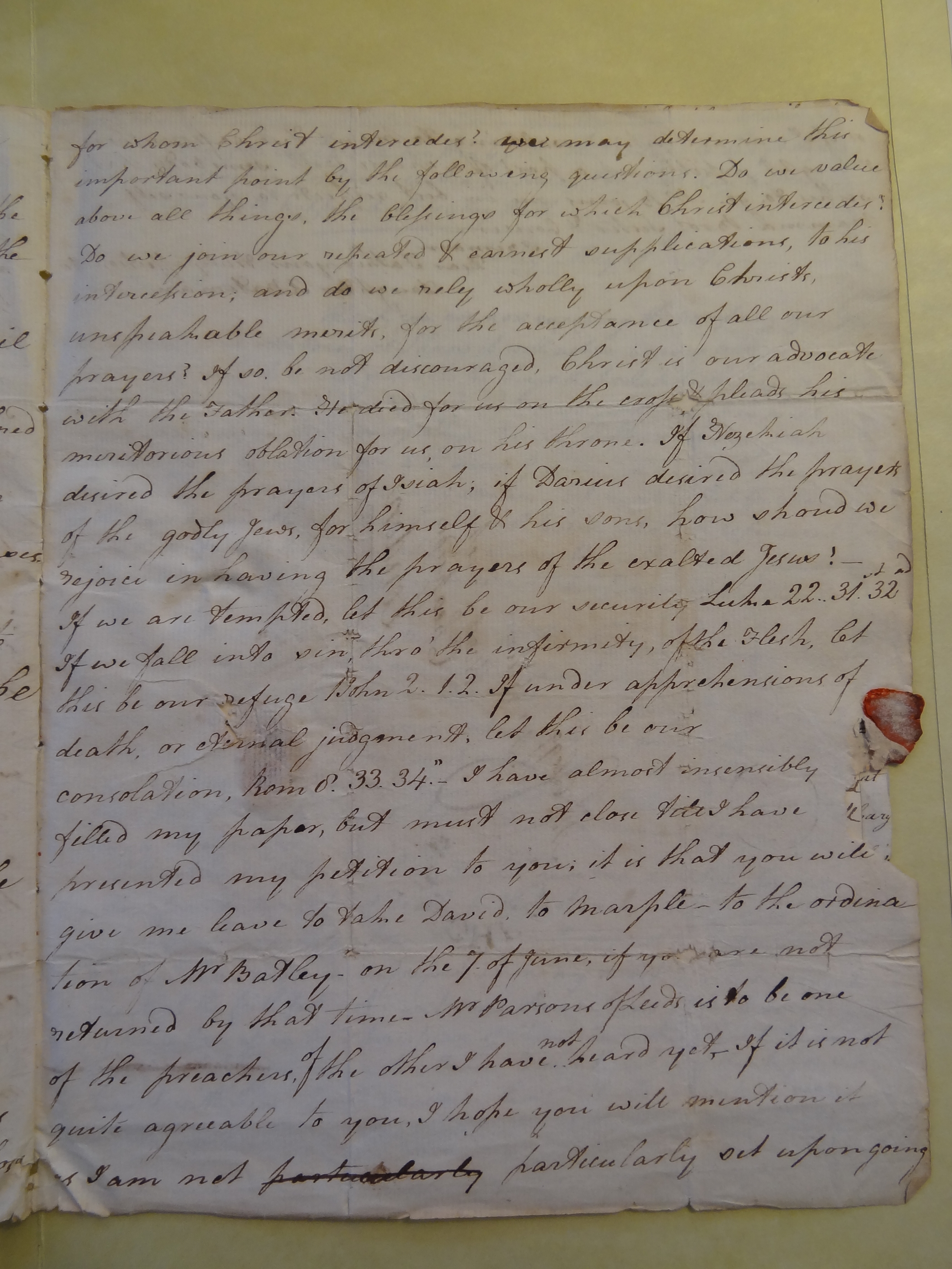 Image #3 of letter: Rebekah Bateman to Arthur Clegg, 19 May 1797