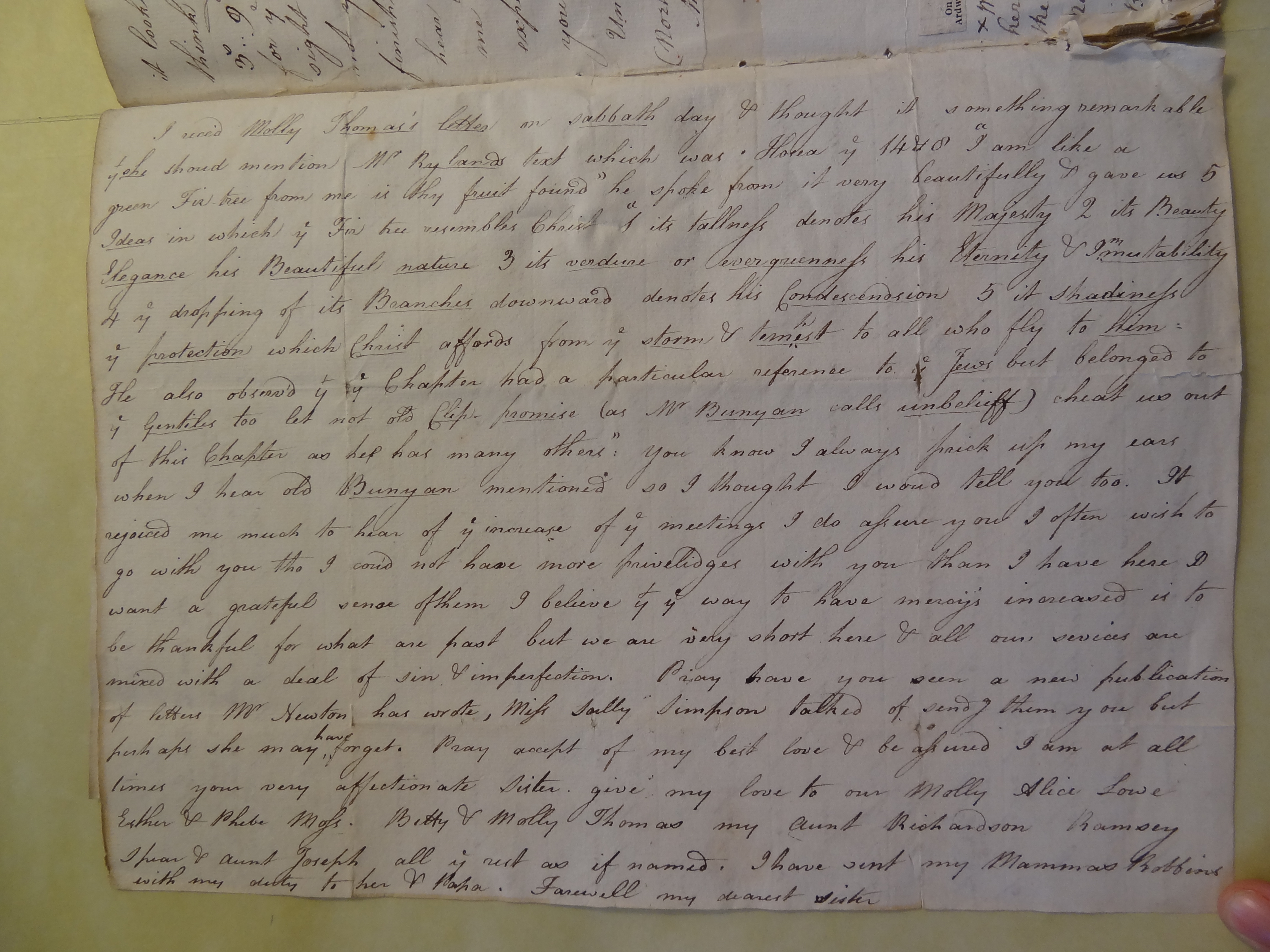 Image #2 of letter: Rebekah Bateman to Elizabeth Wilson, 1 March 1781