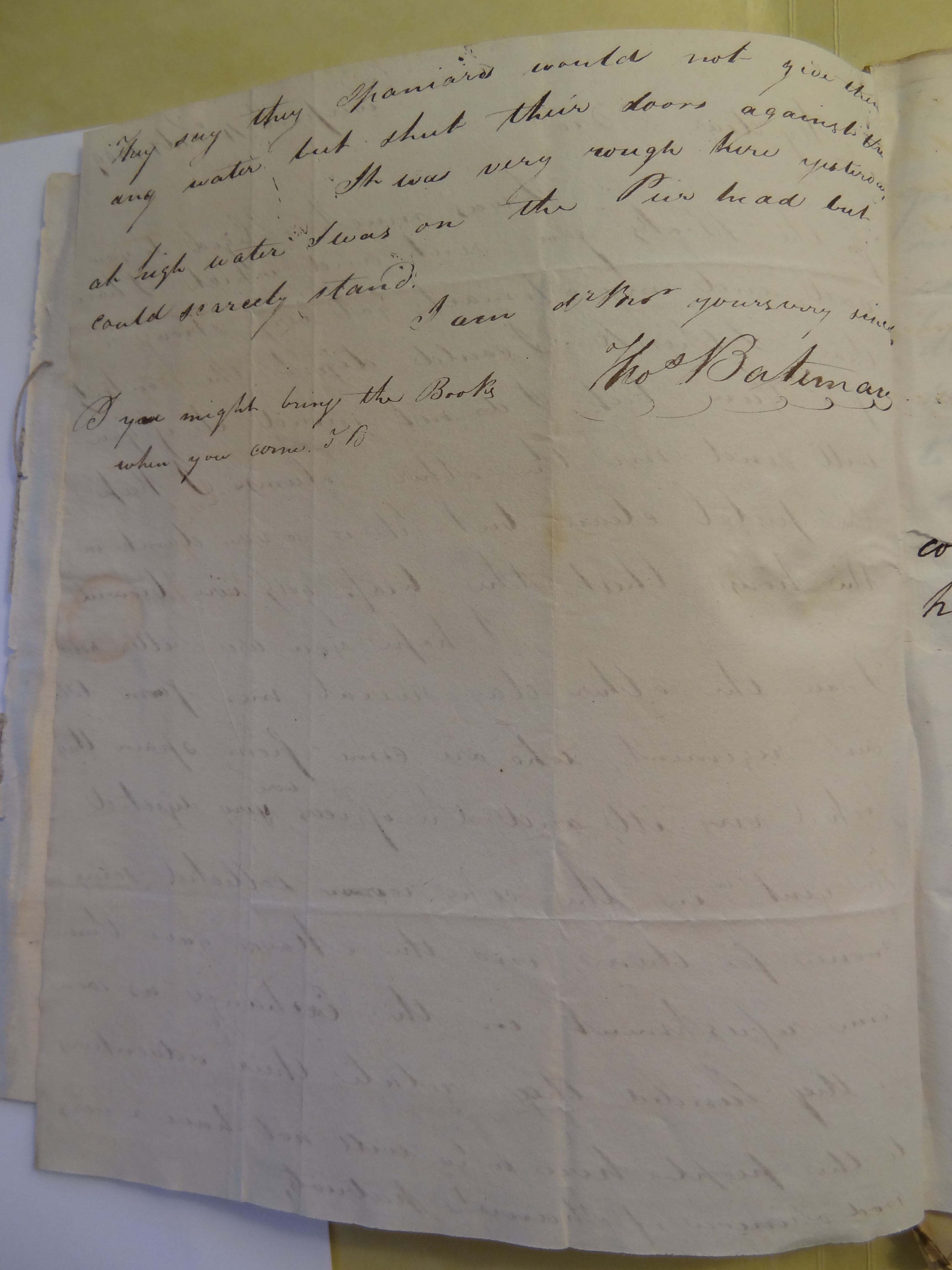 Image #2 of letter: Thomas Bateman (junior) to William Bateman, 4 February 1809