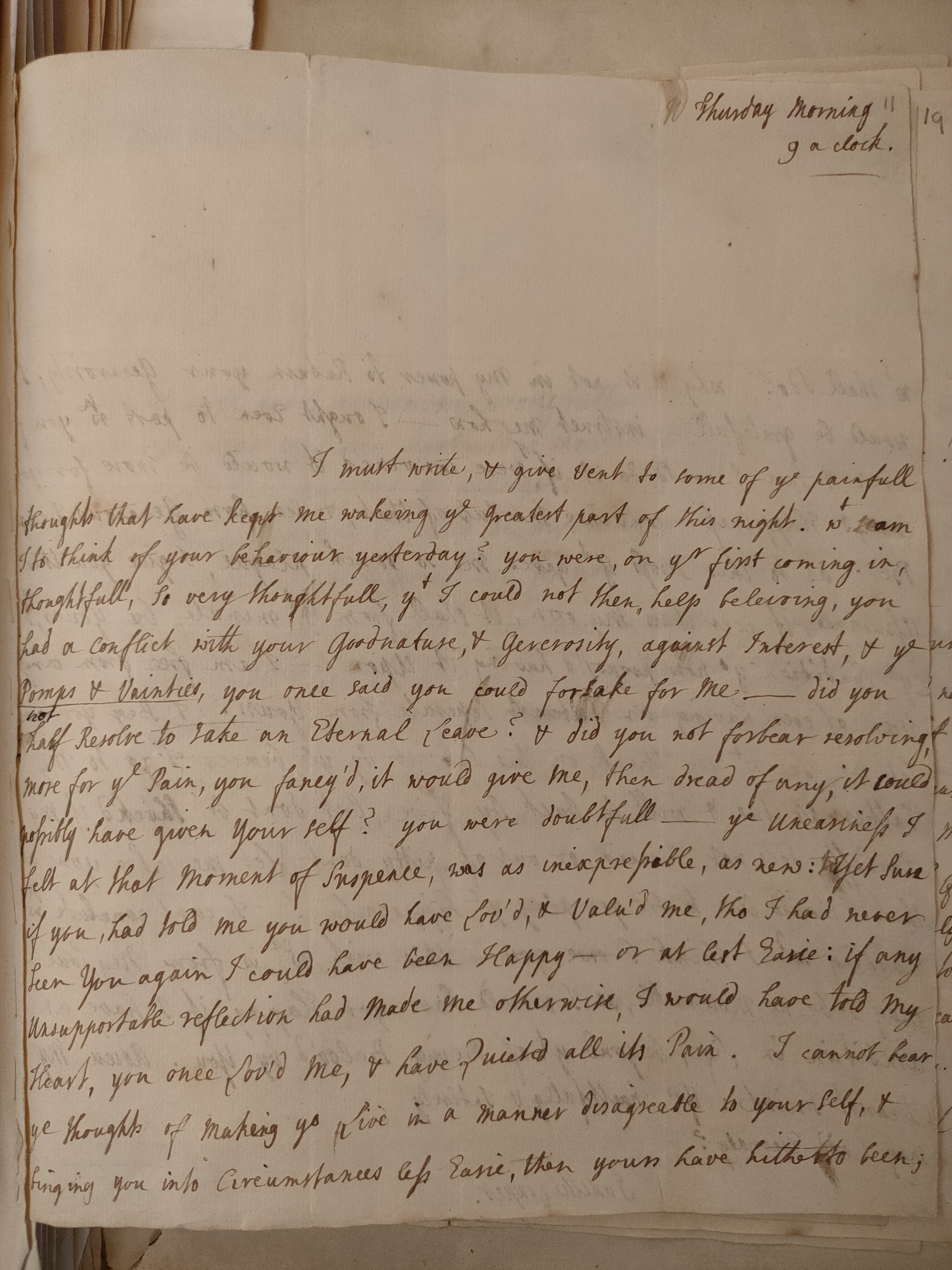 Image #1 of letter: Judith Cowper to Martin Madan