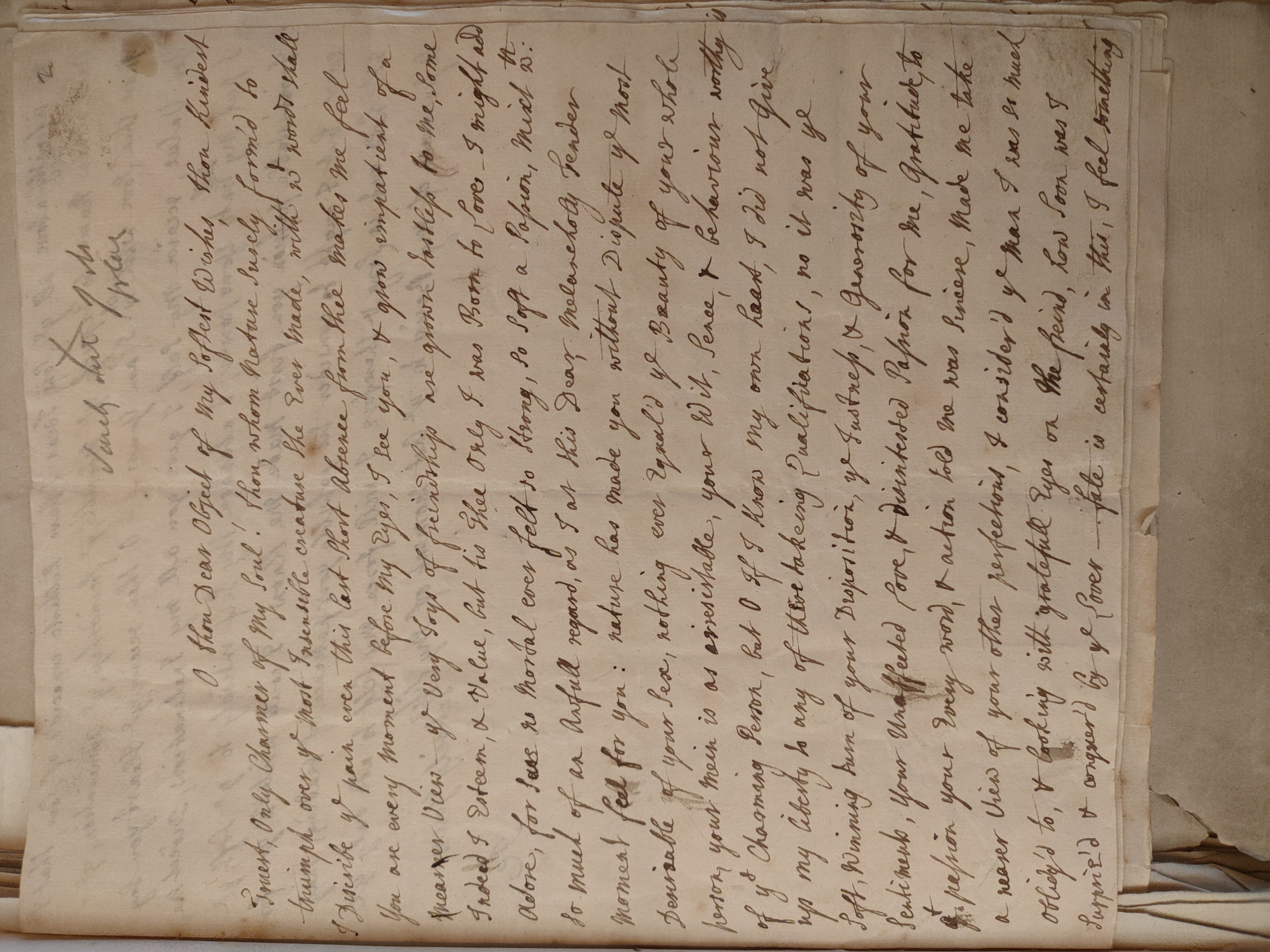 Image #1 of letter: Judith Cowper to Martin Madan, 1723
