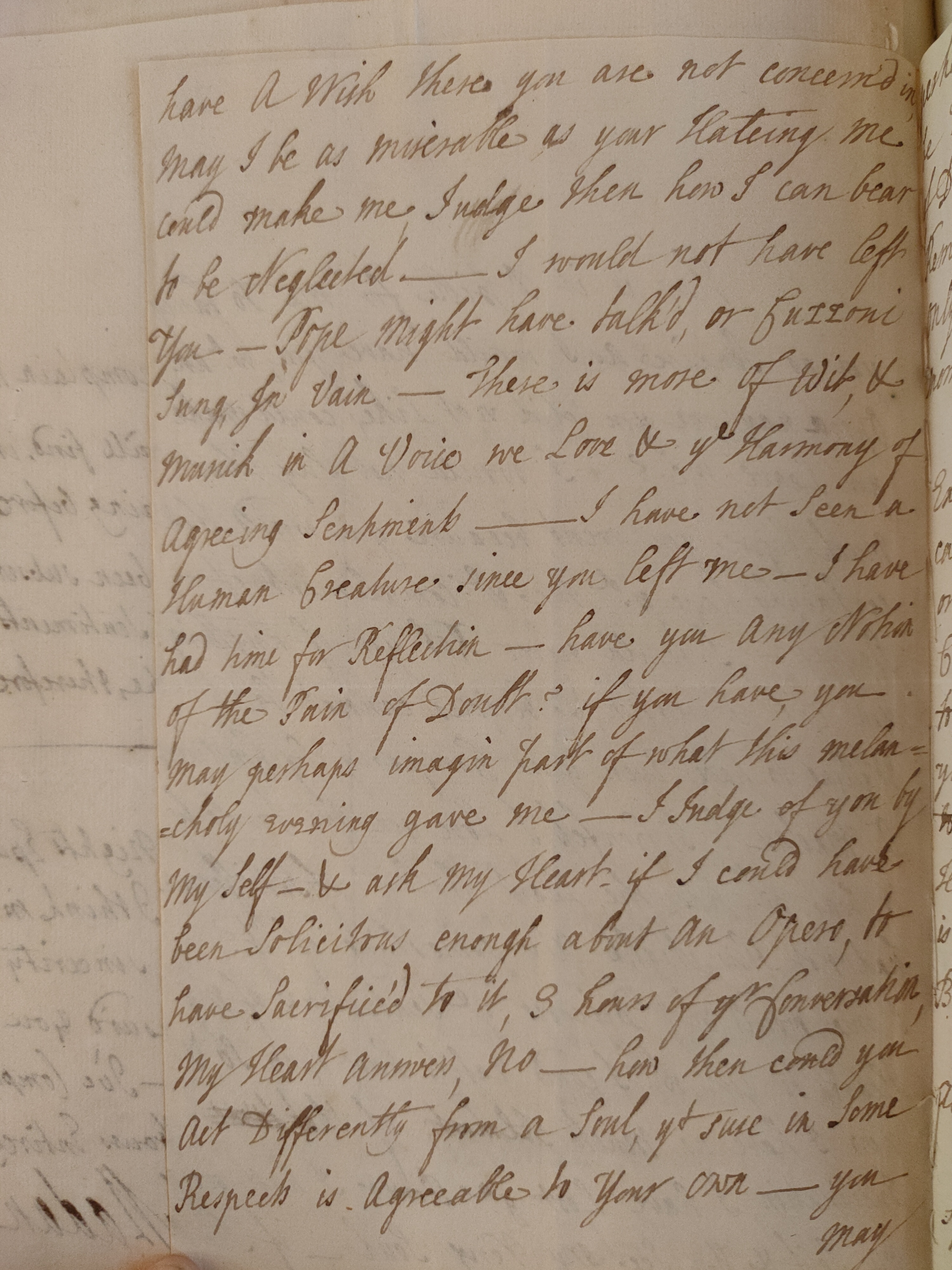 Image #2 of letter: Judith Cowper to Martin Madan, 1723
