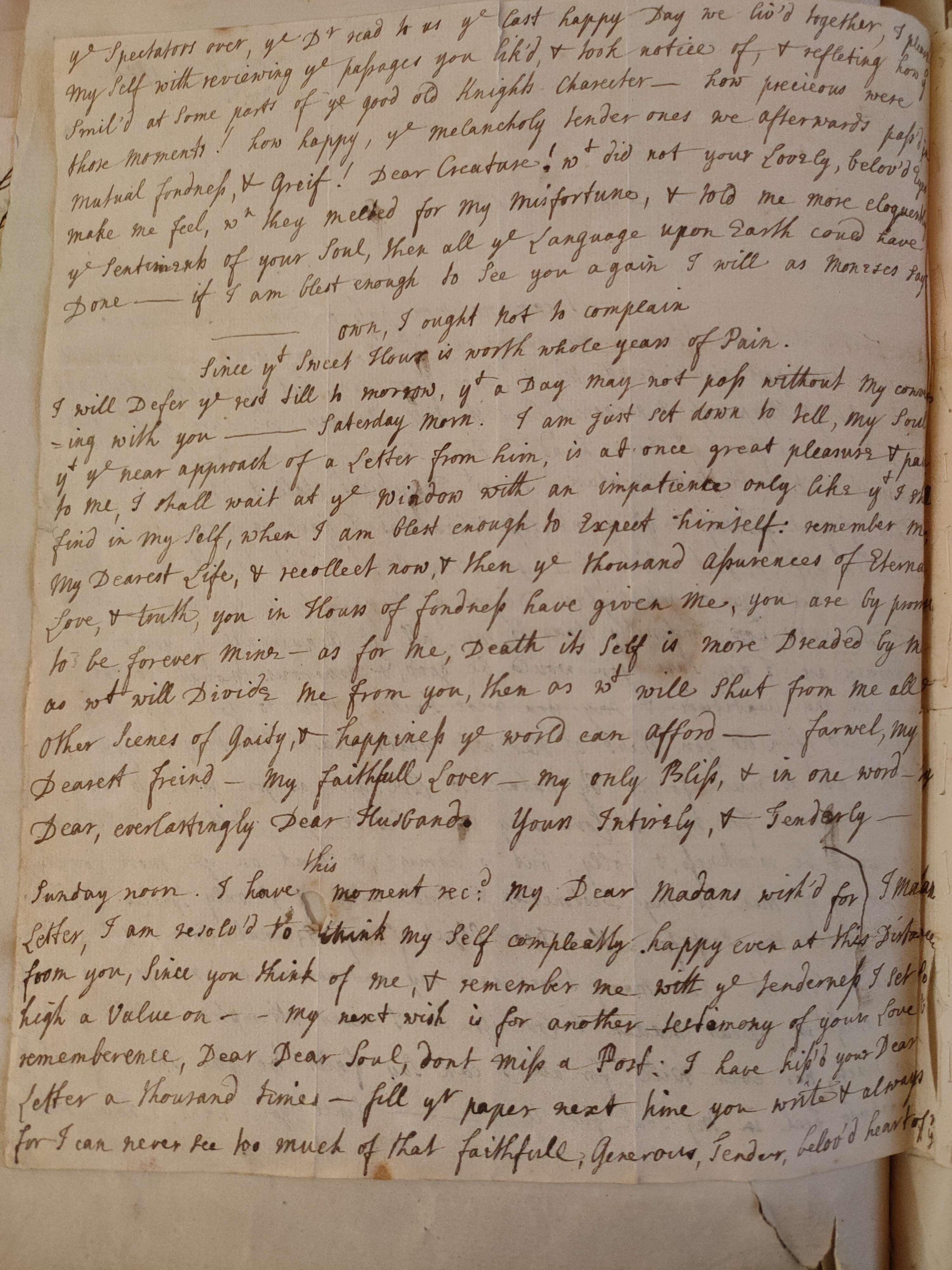 Image #2 of letter: Judith Madan to Martin Madan, 1724