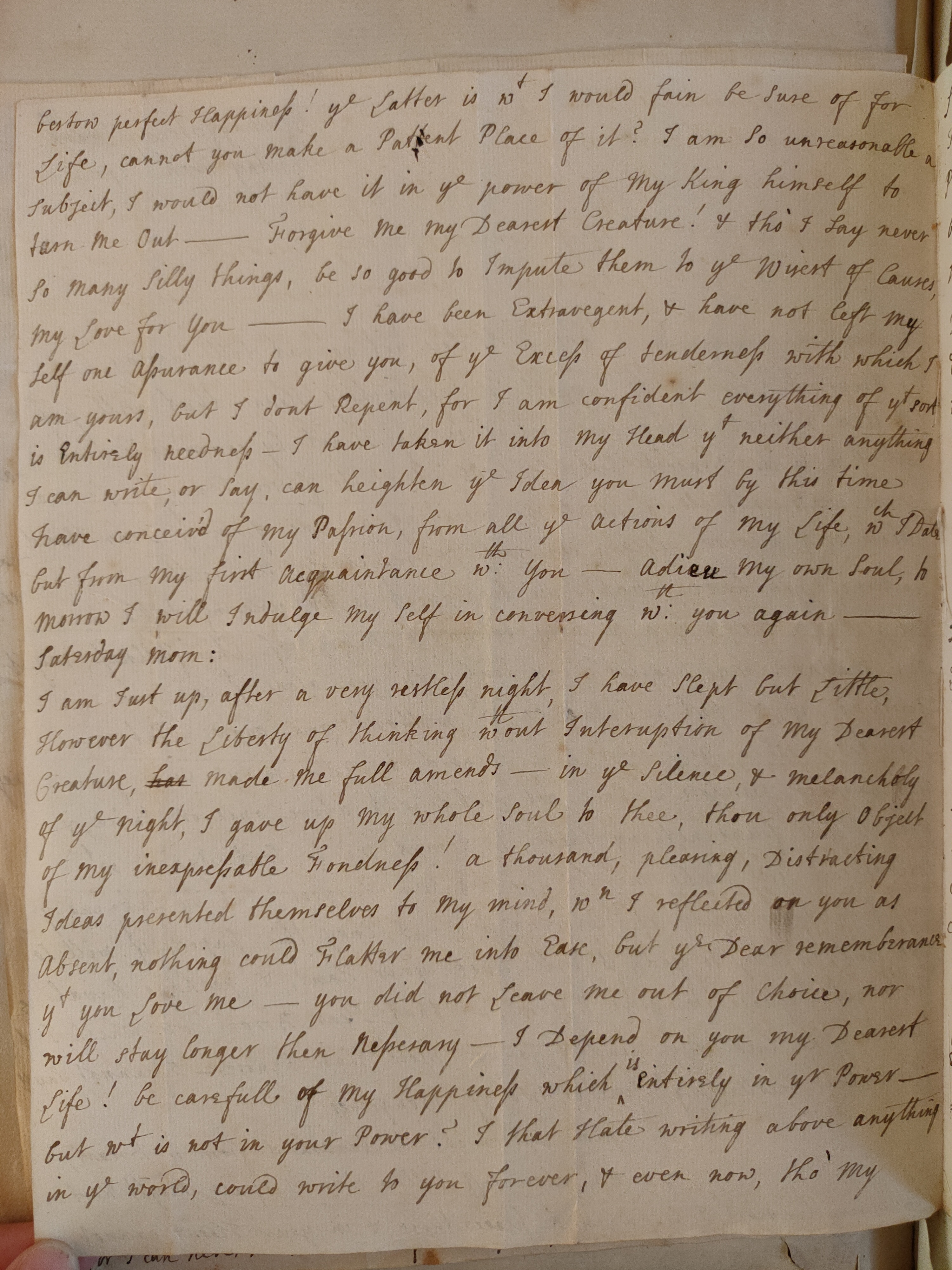 Image #2 of letter: Judith Madan to Martin Madan, 1724