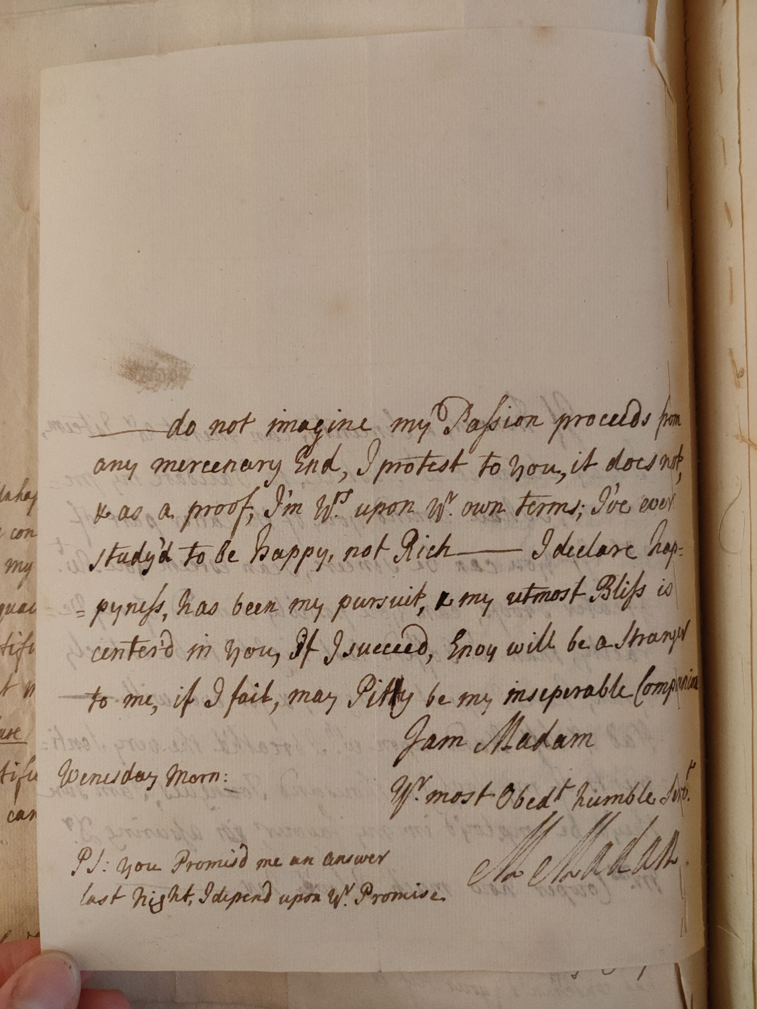 Image #2 of letter: Martin Madan to Judith Cowper