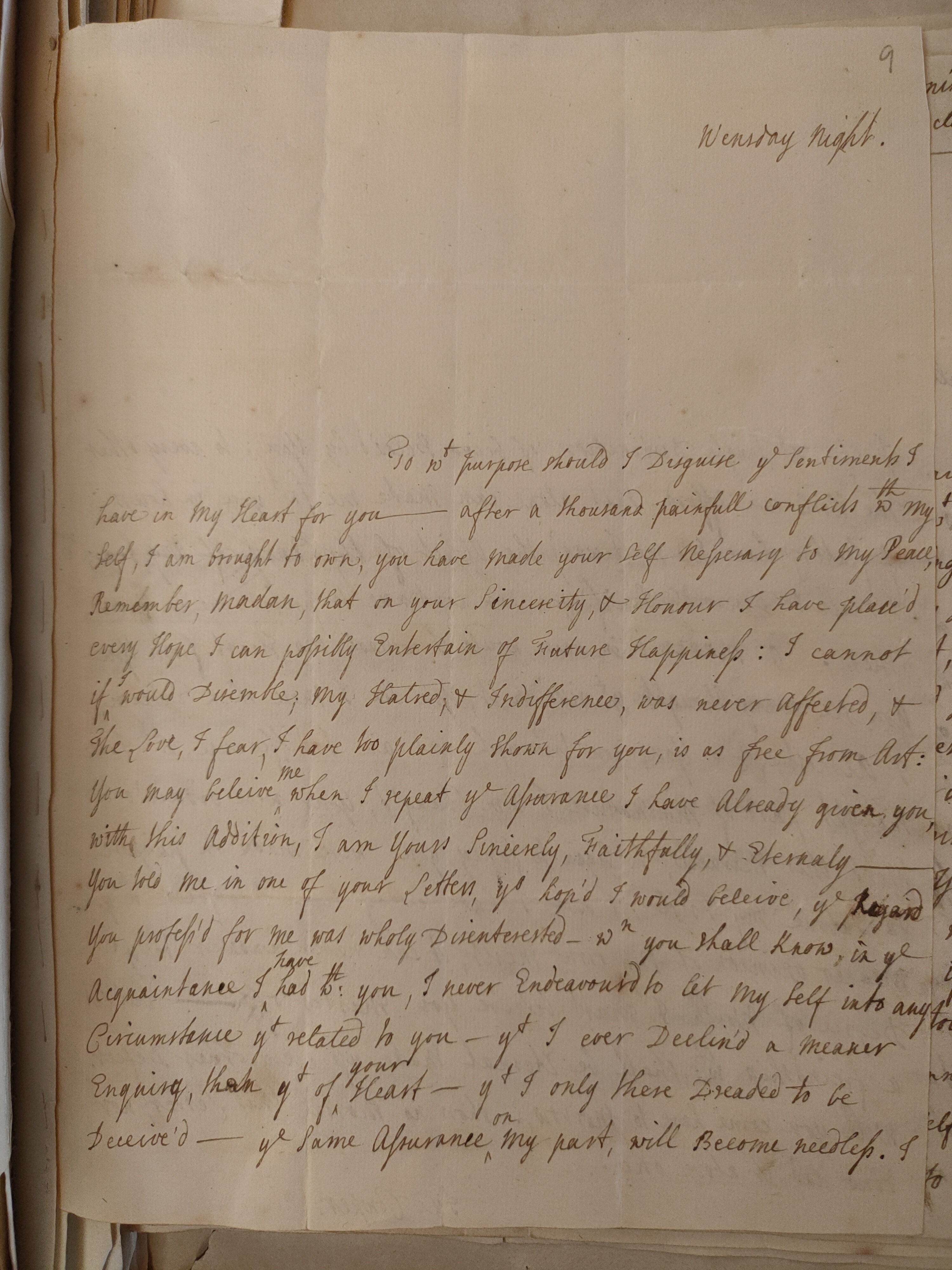 Image #1 of letter: Judith Cowper to Martin Madan