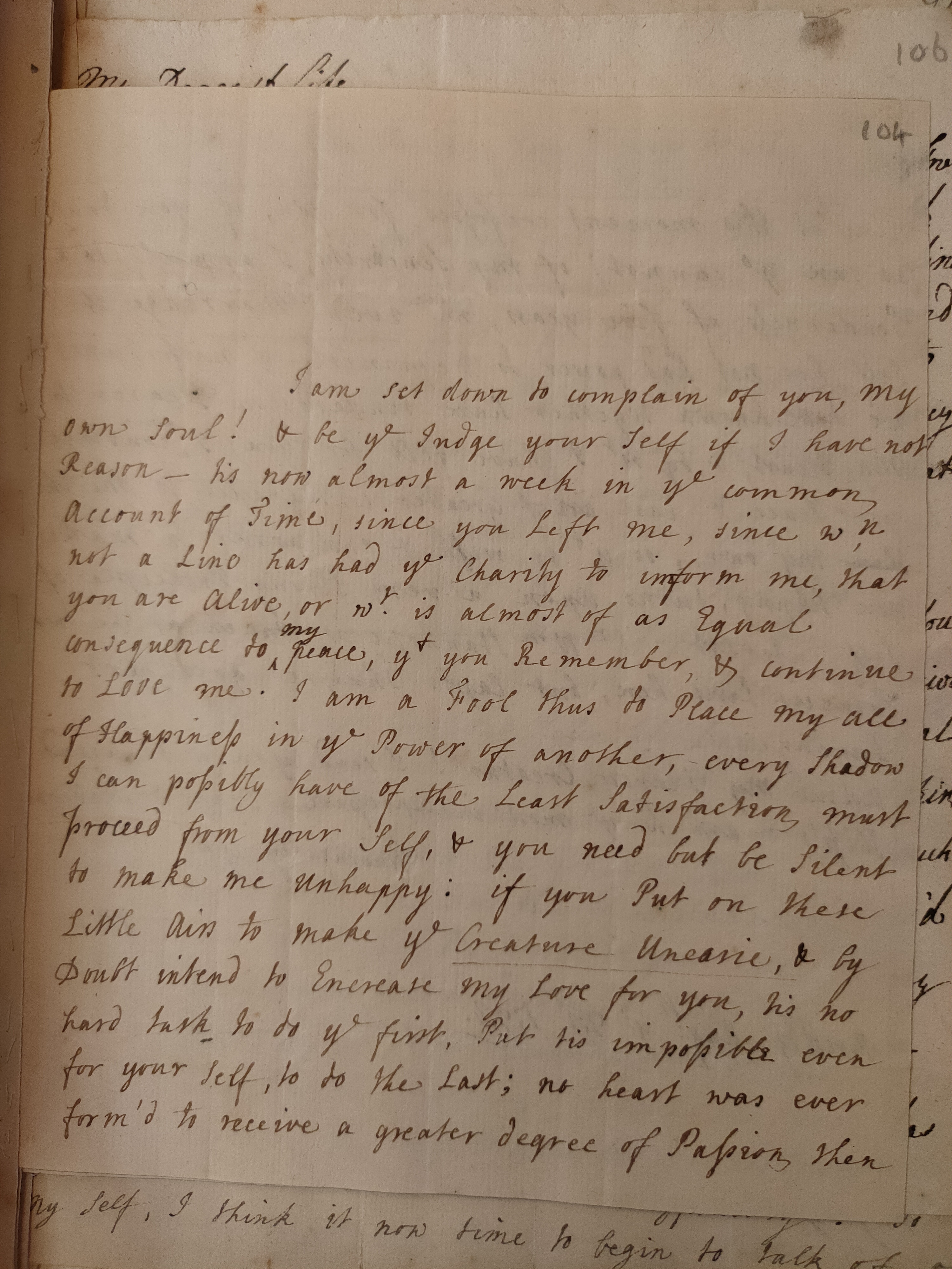 Image #1 of letter: Judith Madan to Martin Madan, 21 August 1728