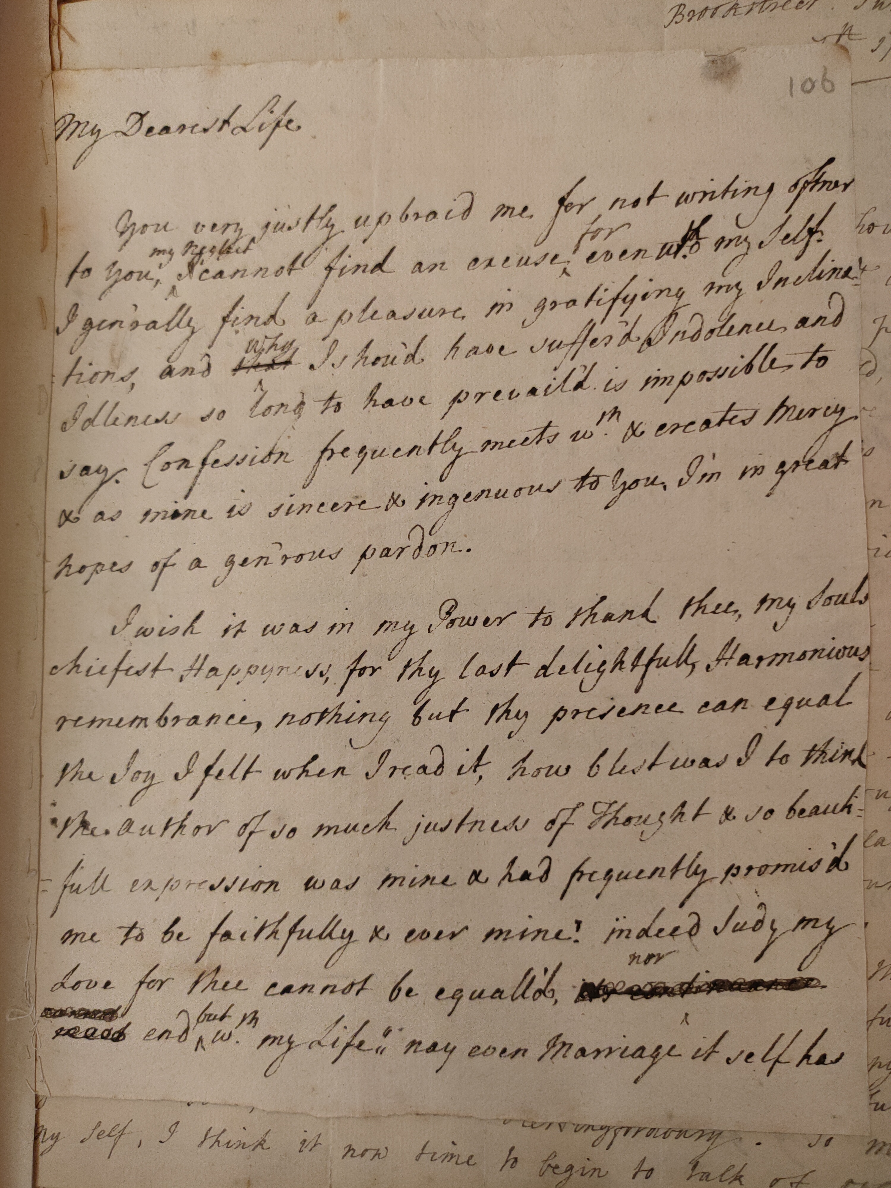 Image #1 of letter: Martin Madan to Judith Madan, 28 August 1728
