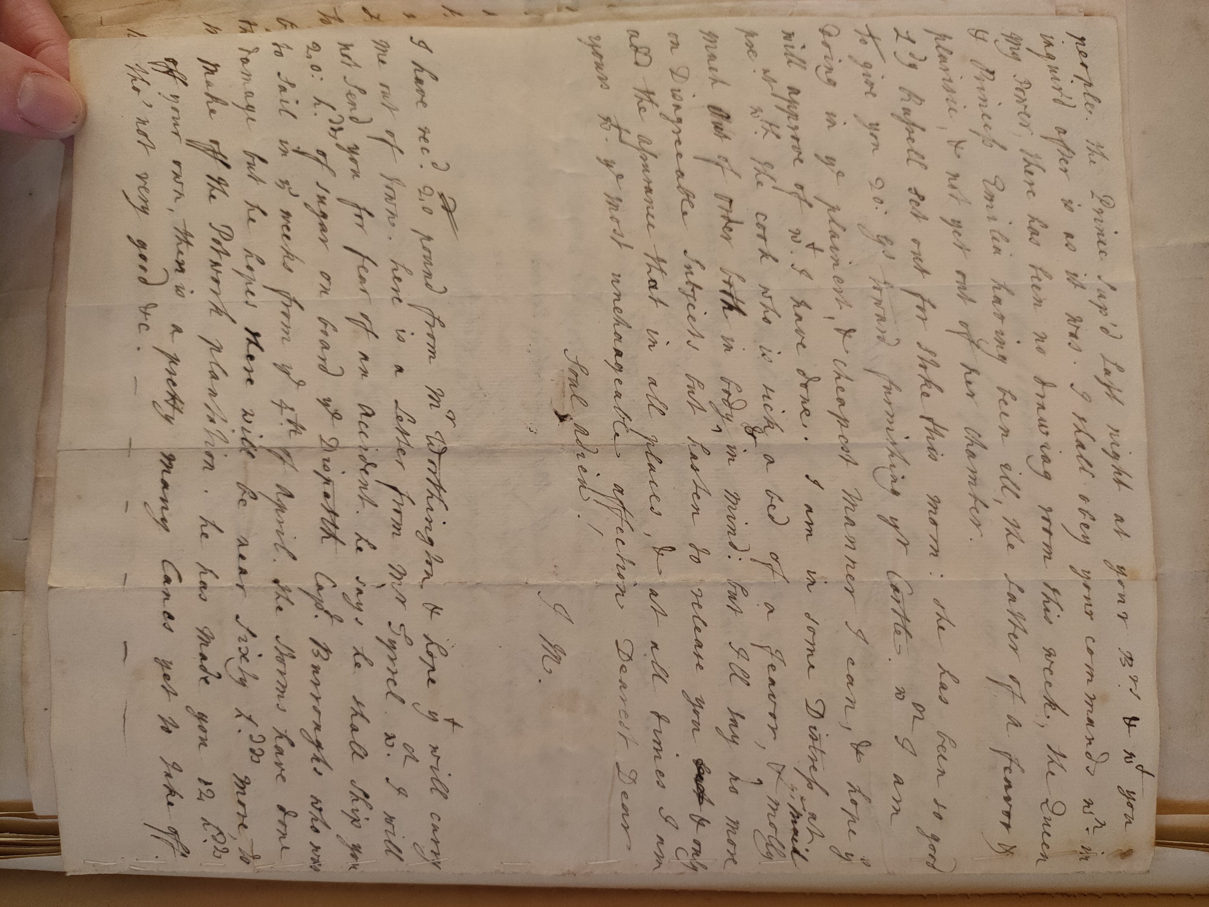Image #2 of letter: Judith Madan to Martin Madan, 7 June 1729