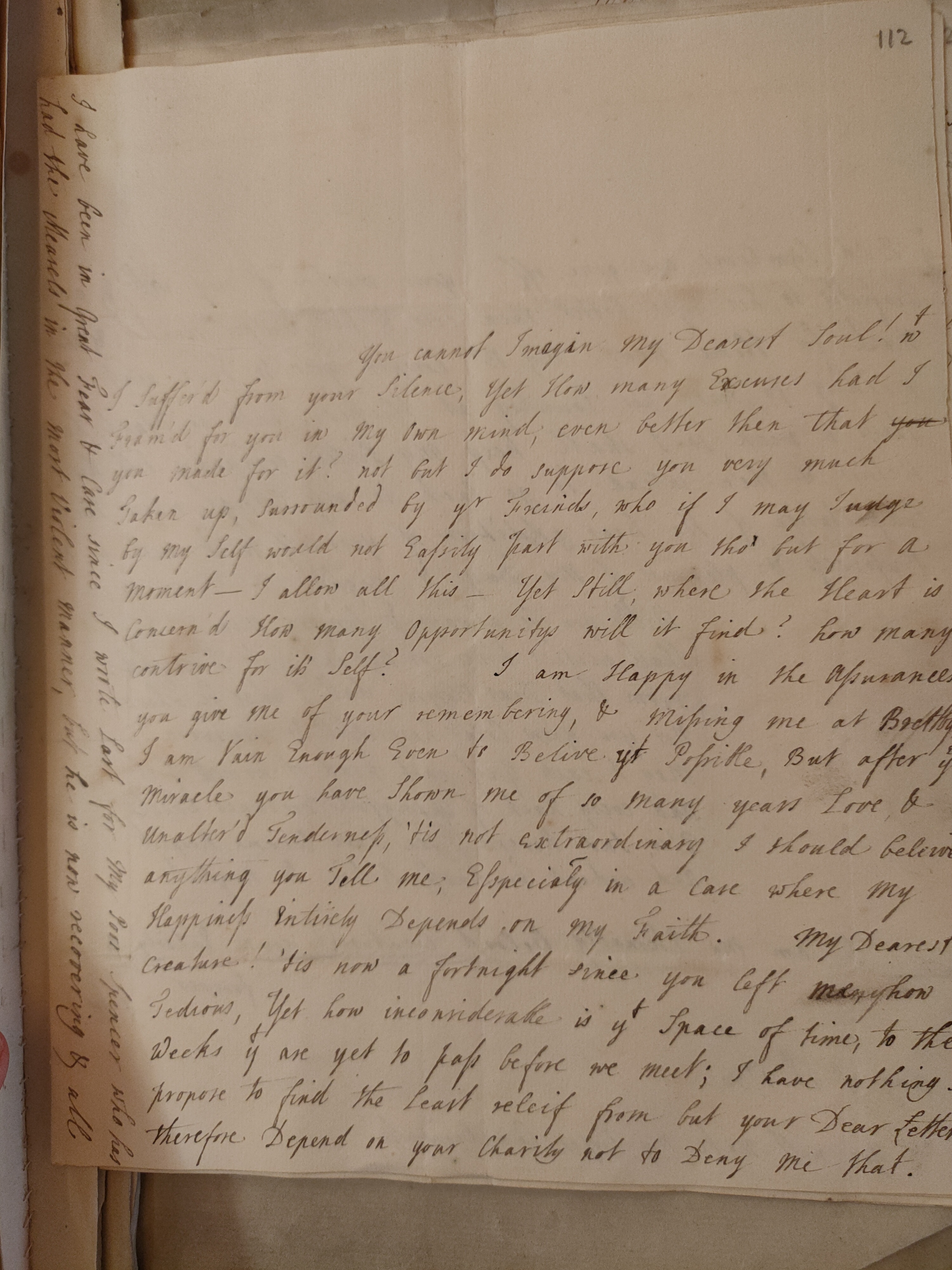 Image #1 of letter: Judith Madan to Martin Madan, 20 August 1730