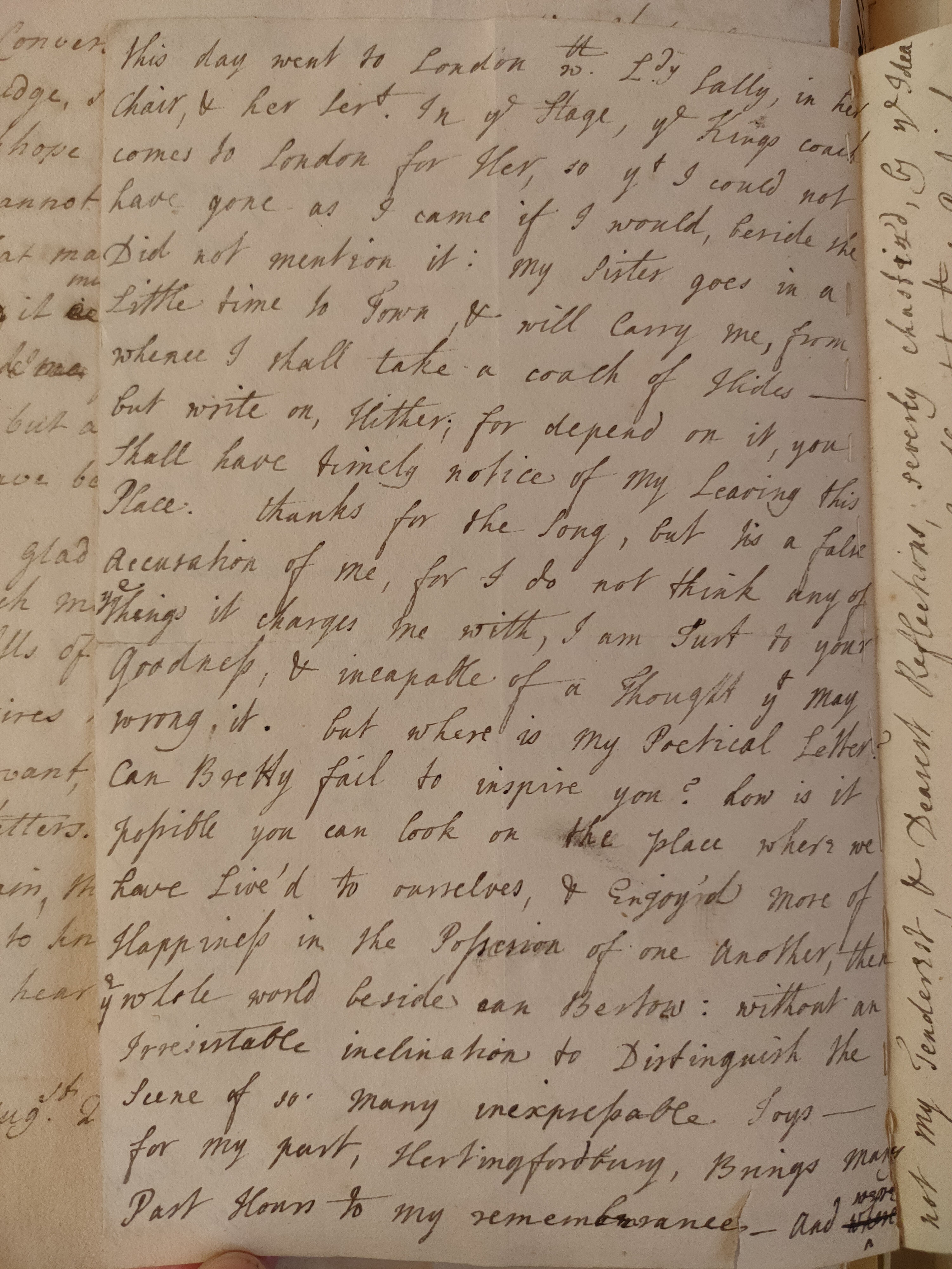 Image #2 of letter: Judith Madan to Martin Madan, 31 August 1730