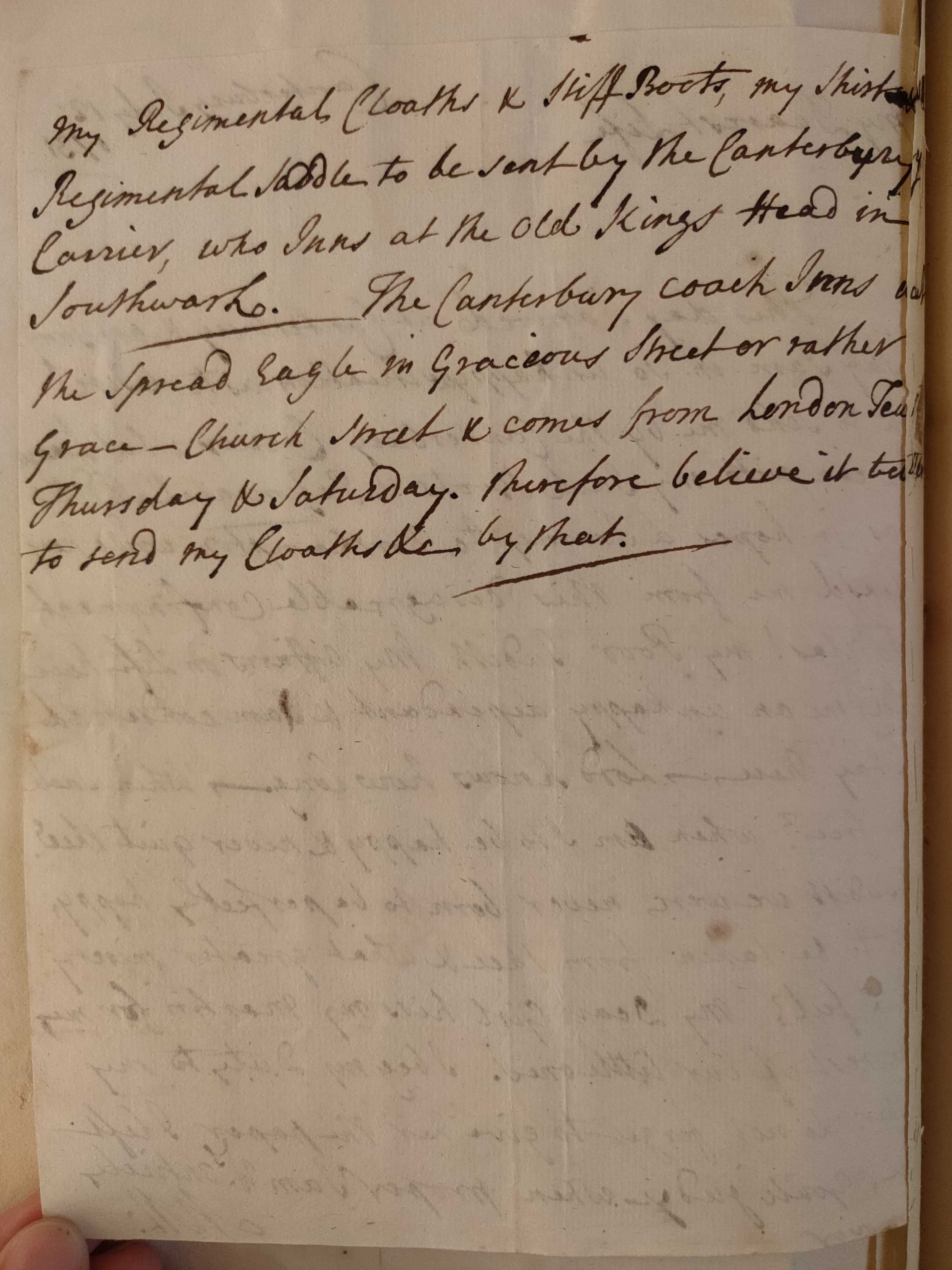 Image #2 of letter: Martin Madan to Judith Madan, 12 July 1731