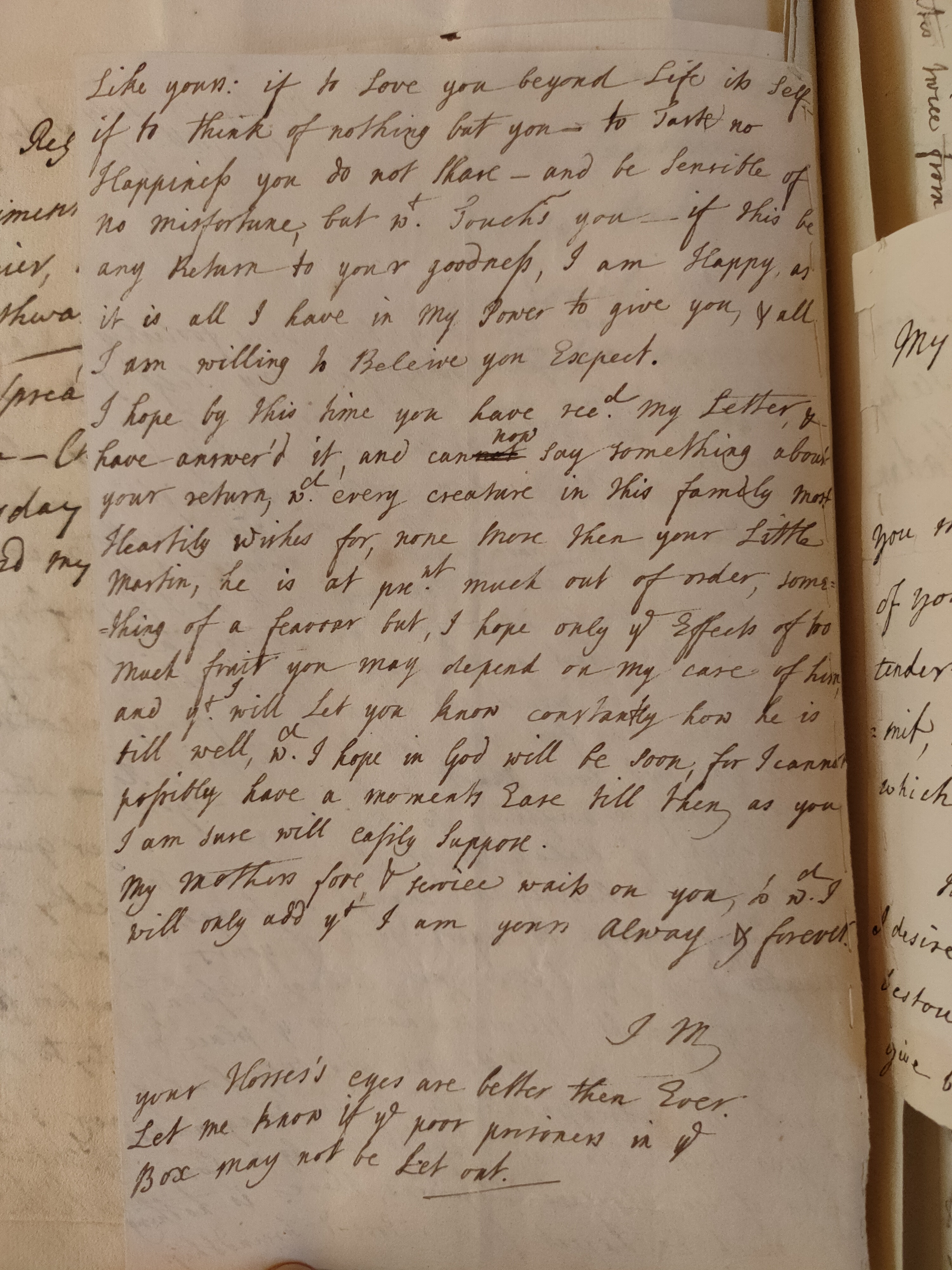 Image #2 of letter: Judith Madan to Martin Madan, 13 July 1731