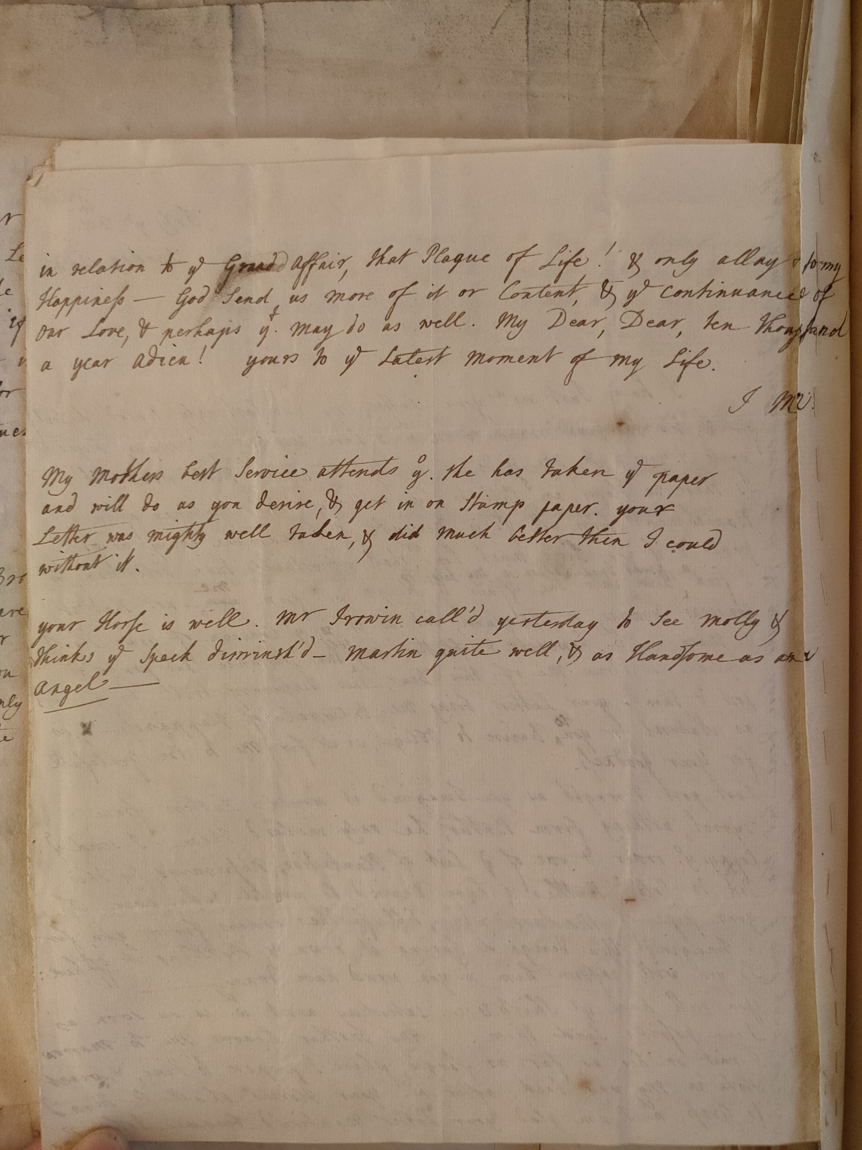 Image #2 of letter: Judith Madan to Martin Madan, 24 July 1731