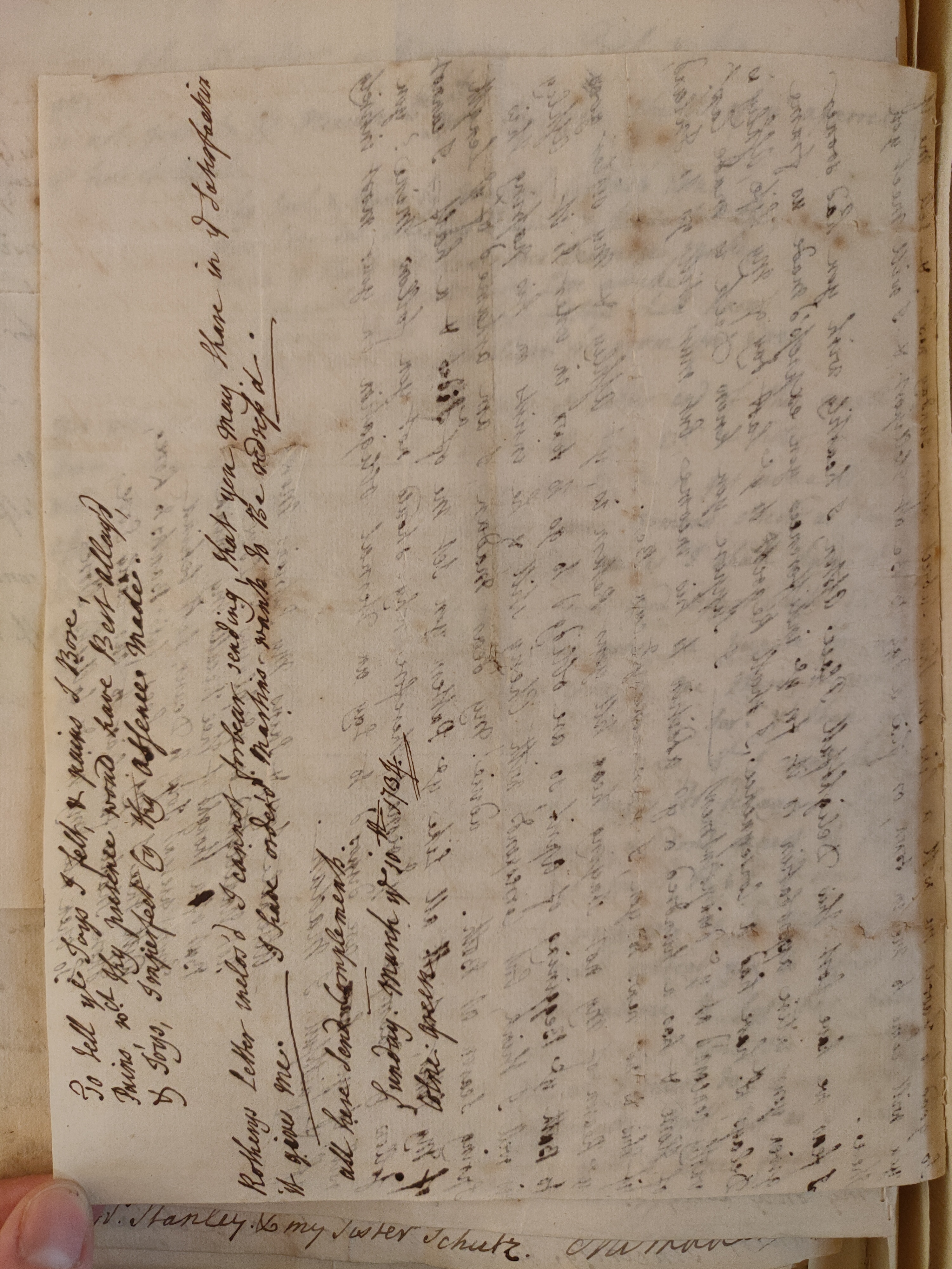 Image #4 of letter: Judith Madan to Martin Madan, 10 March 1734