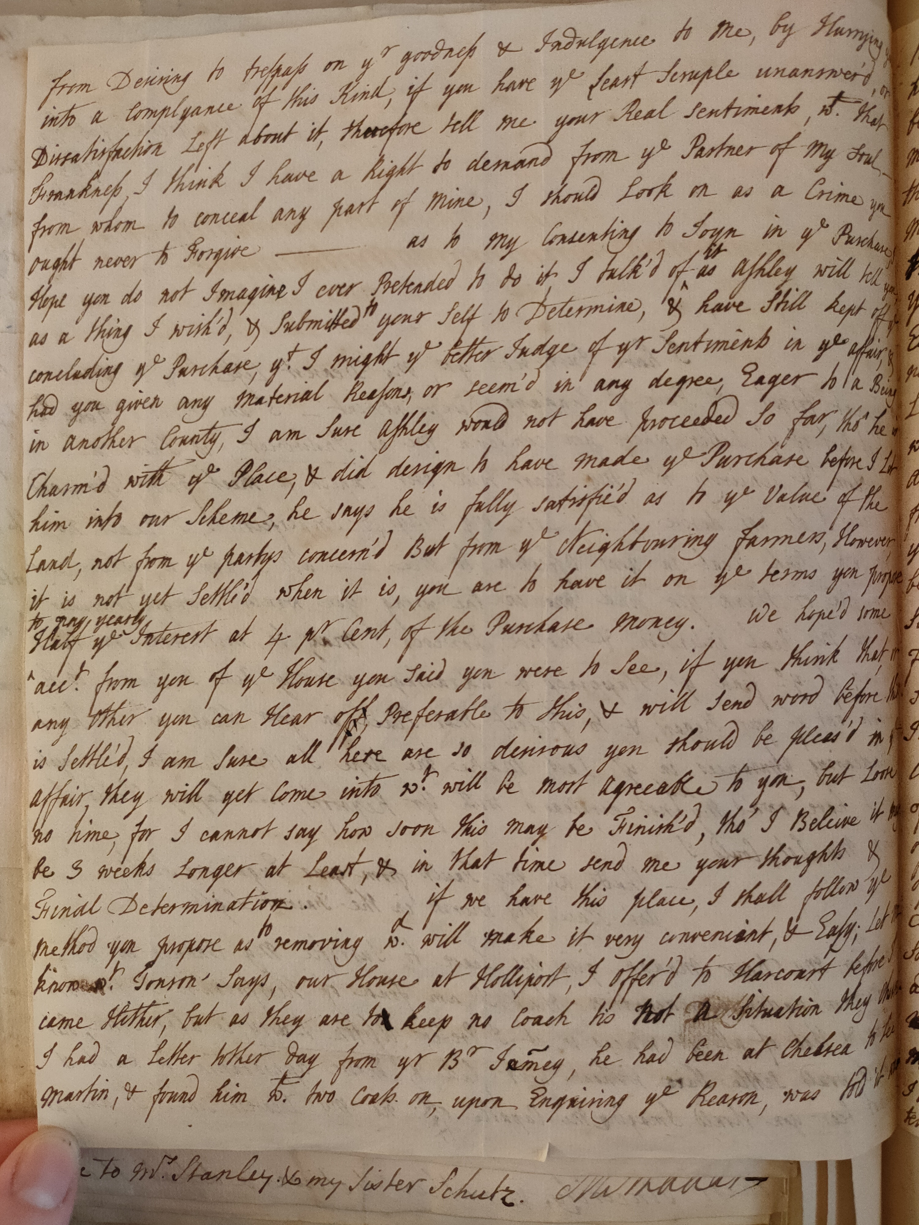 Image #2 of letter: Judith Madan to Martin Madan, 20 February 1734