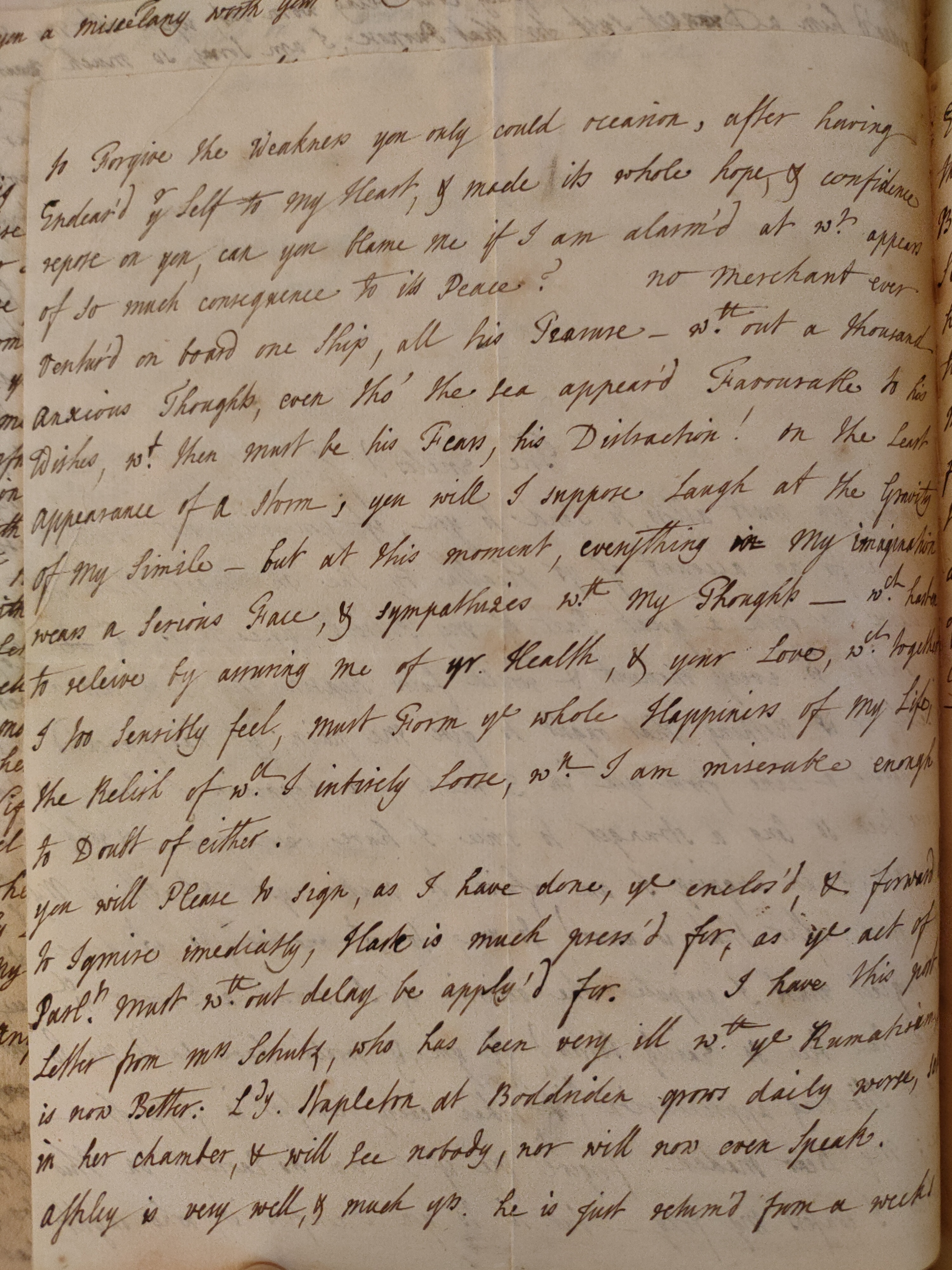 Image #2 of letter: Judith Madan to Martin Madan, 9 February 1735