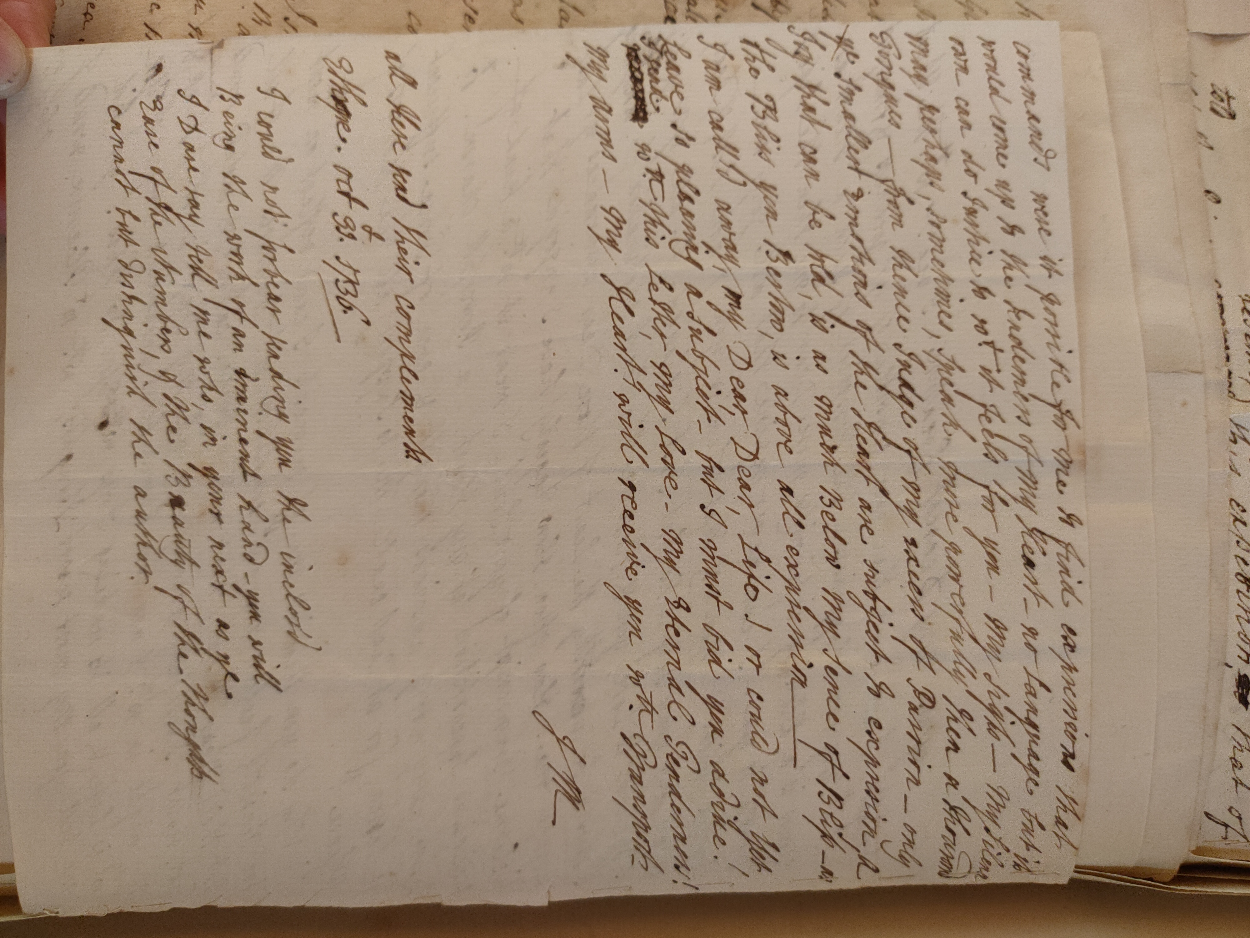 Image #2 of letter: Judith Madan to Martin Madan, 31 October 1736