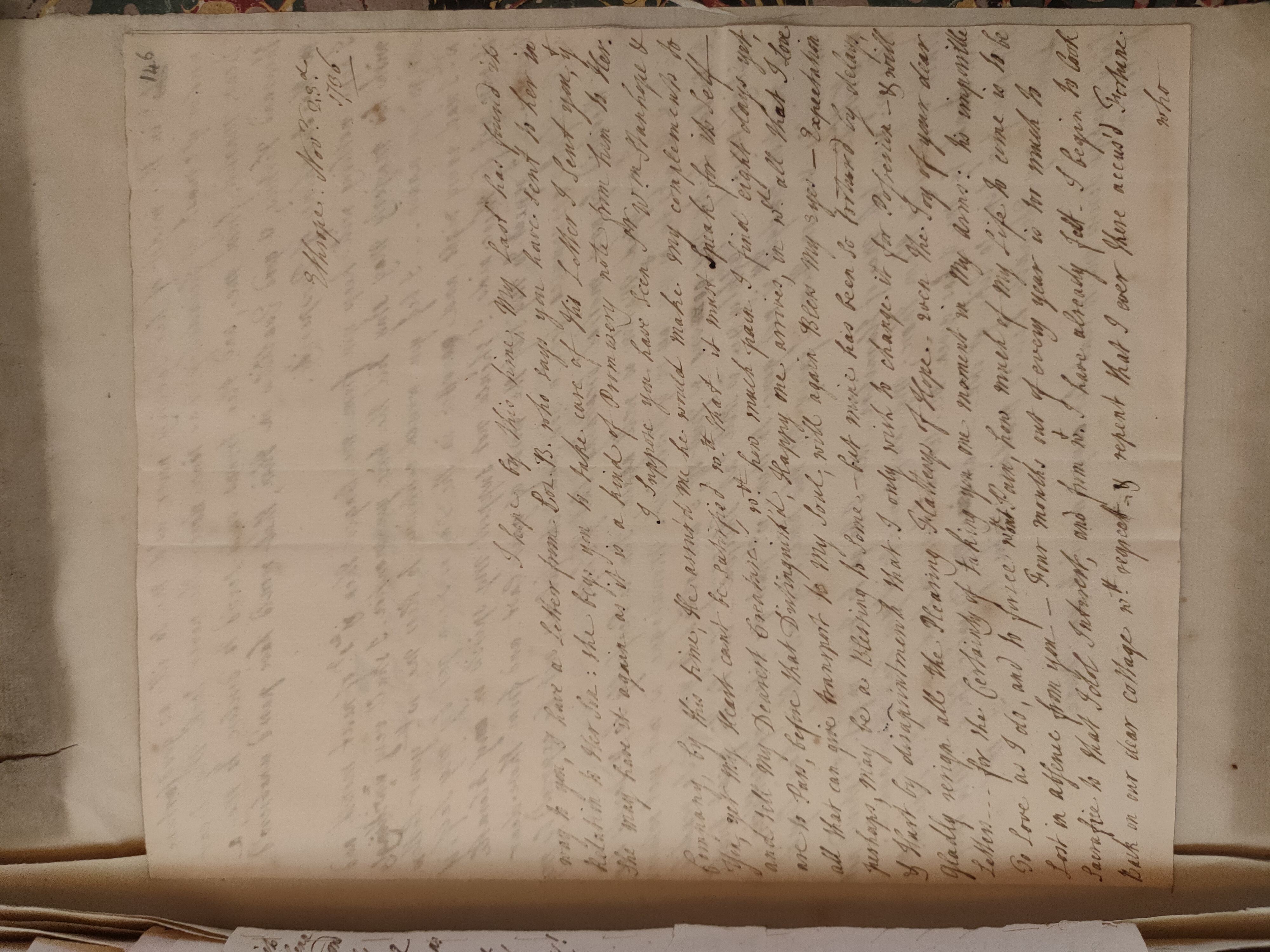Image #1 of letter: Judith Madan to Martin Madan, 23 November 1736