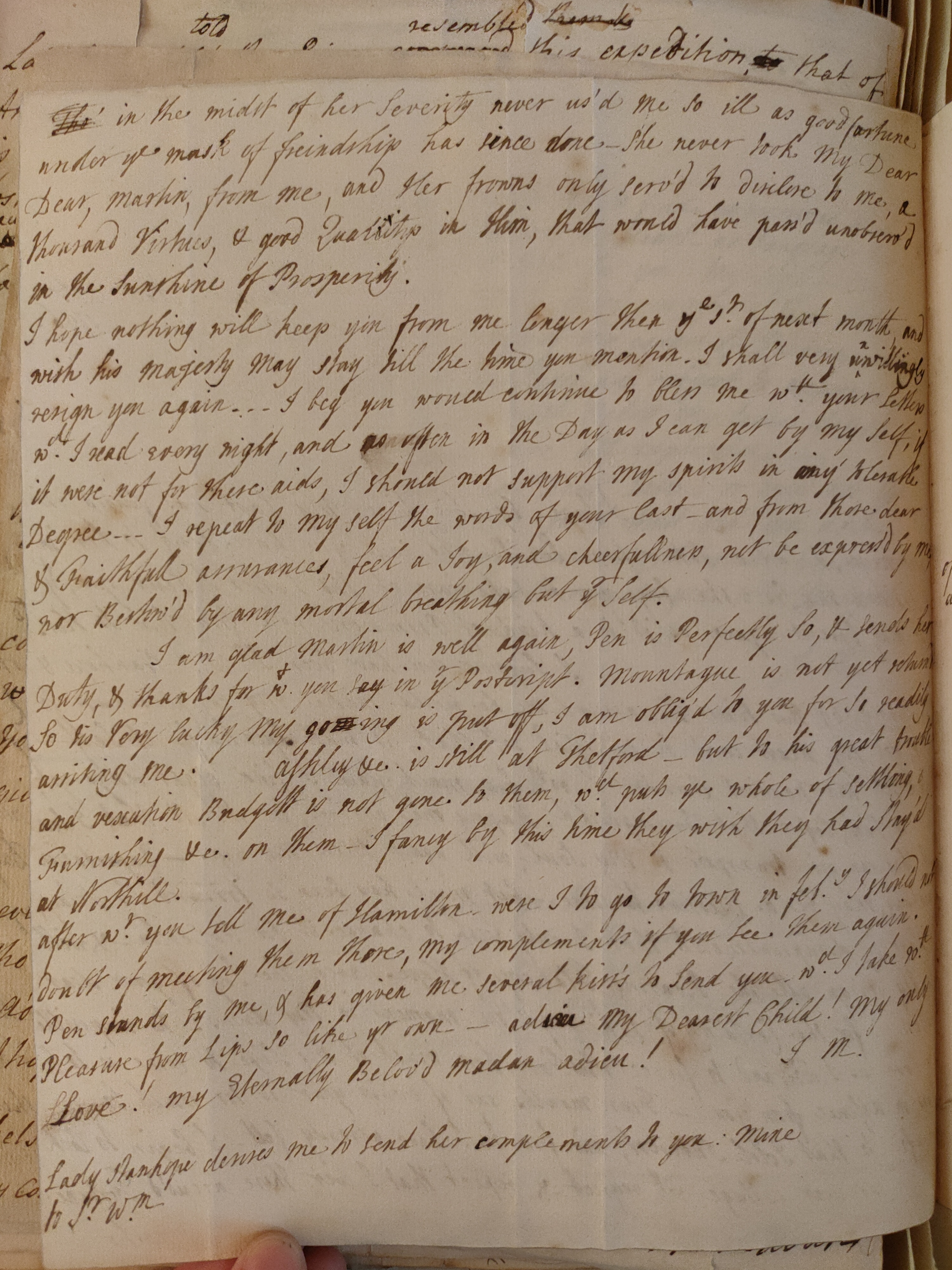 Image #2 of letter: Judith Madan to Martin Madan, 23 November 1736