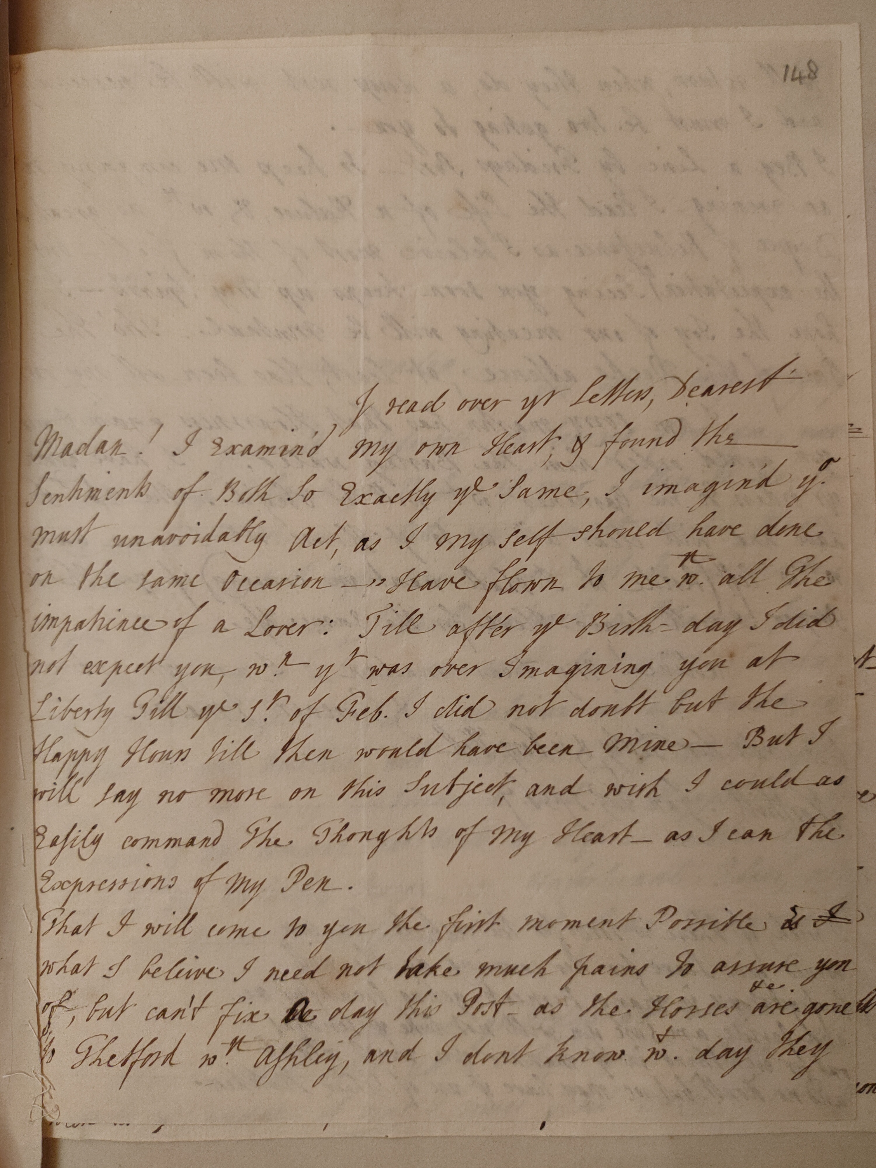 Image #1 of letter: Judith Madan to Martin Madan, 25 January 1737